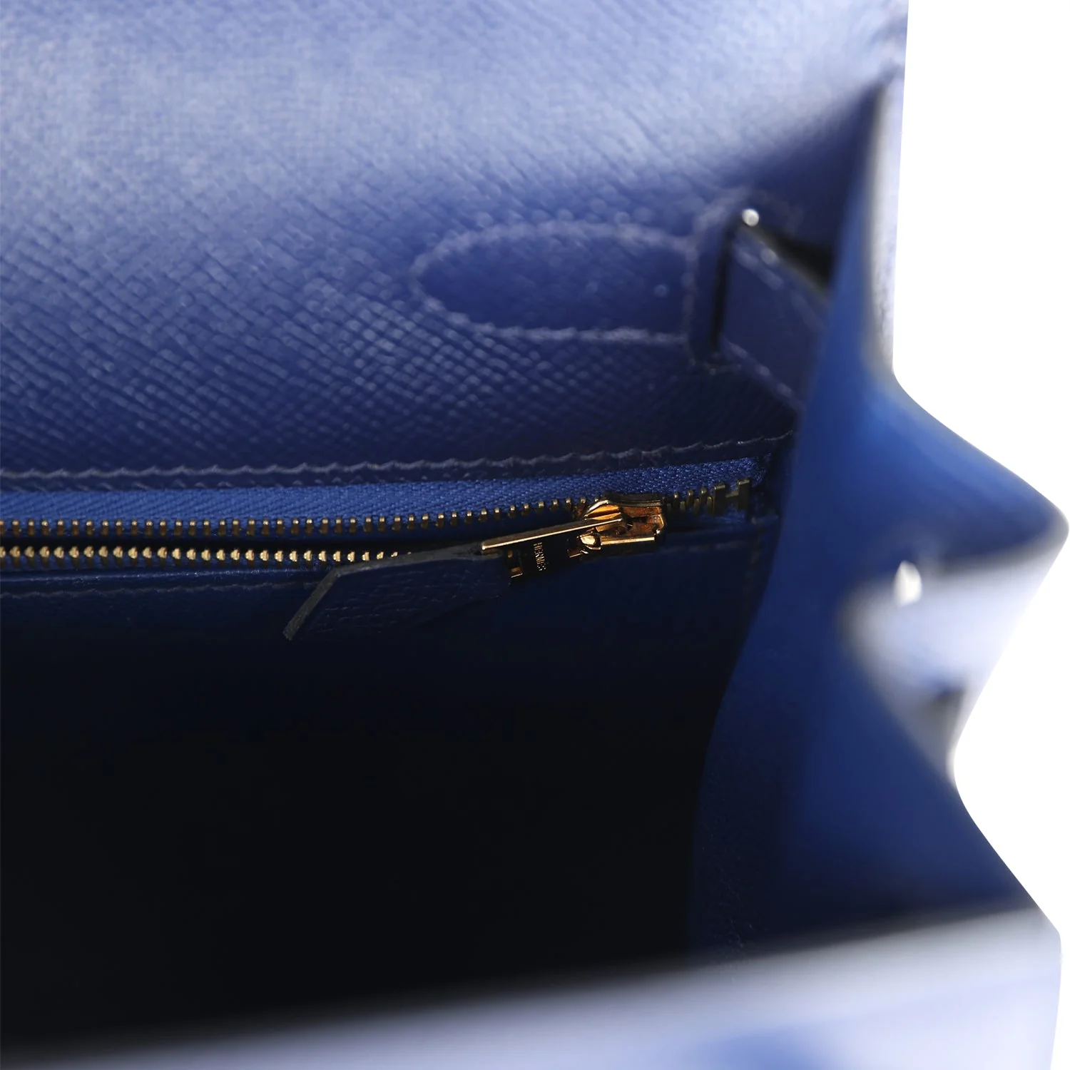 Replicate Hermes Kelly Sellier 28 Bleu Saphir Epsom Gold Hardware(1:1 replica)