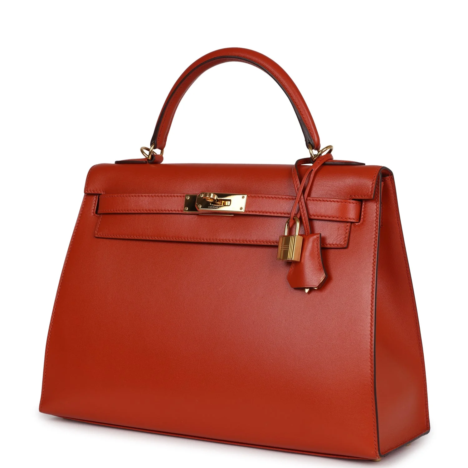 Replicate Hermes Kelly Sellier 32 Terre Battue Tadelakt Gold Hardware(1:1 replica)