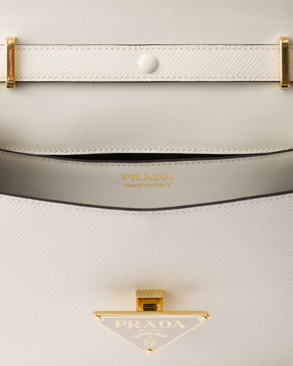 Replicate Saffiano Leather Flap Shoulder Bag(1:1 replica)