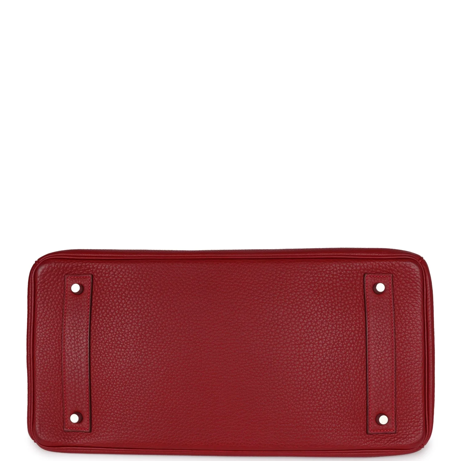 Replicate Hermes Shoulder Birkin 42 JPG Rouge Vif Clemence Palladium Hardware(1:1 replica)