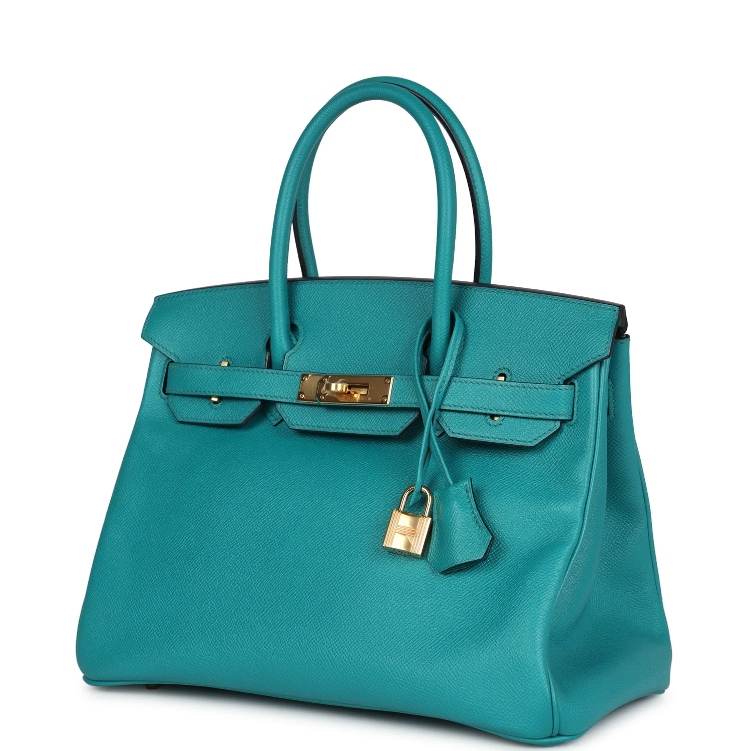 Replicate Hermes Special Order (HSS) Birkin 30 Bleu Paon Epsom Gold Hardware(1:1 replica)