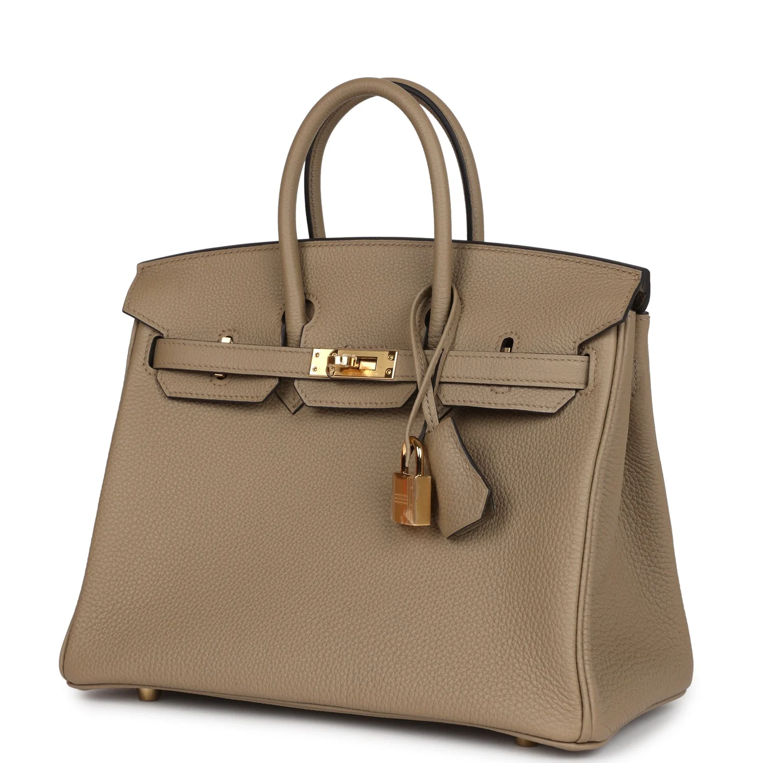 Replicate Hermes Birkin 25 Beige Marfa Togo Gold Hardware(1:1 replica)