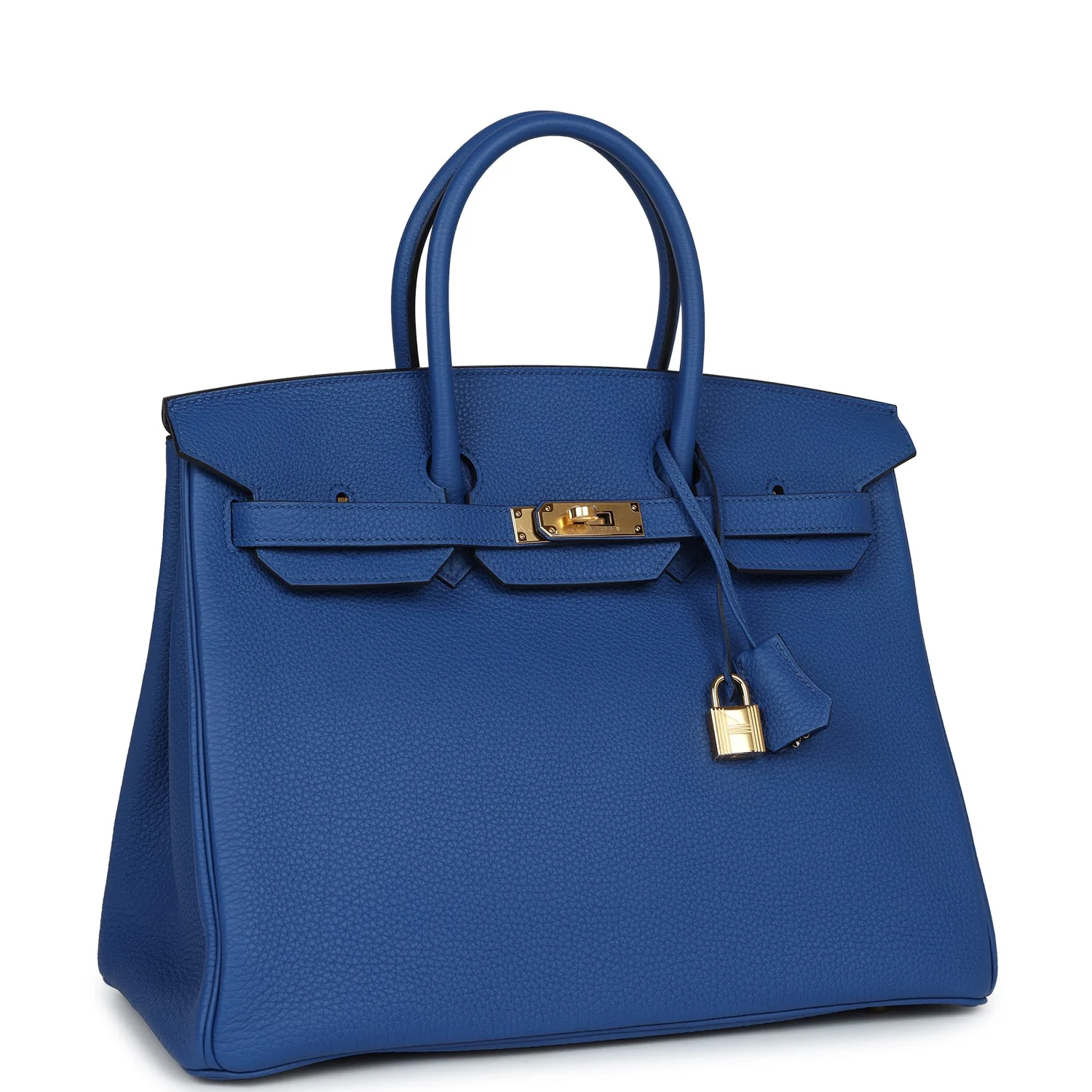 Replicate Hermes Birkin 35 Bleu Royal Togo Gold Hardware(1:1 replica)