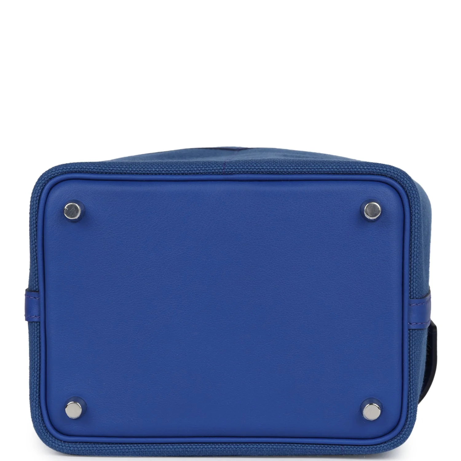 Replicate Hermes Picotin Cargo 18 Bleu Royal Swift and Toile Canvas Palladium Hardware(1:1 replica)