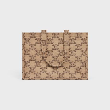 Replicate LARGE CABAS THAIS IN TEXTILE WITH TRIOMPHE CAMEL(1:1 replica)