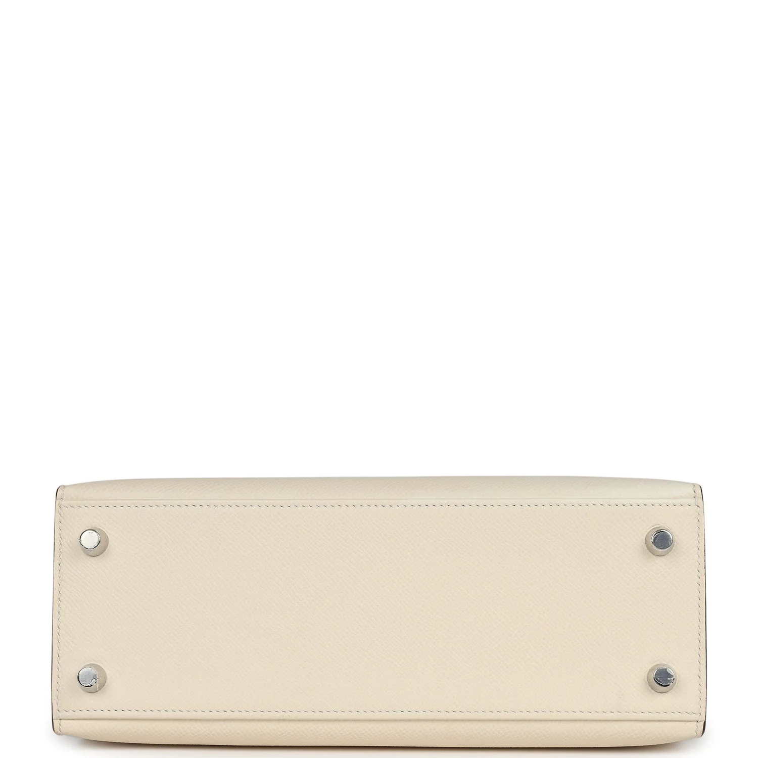 Replicate Hermes Kelly Sellier 25 Nata Verso Epsom Palladium Hardware(1:1 replica)