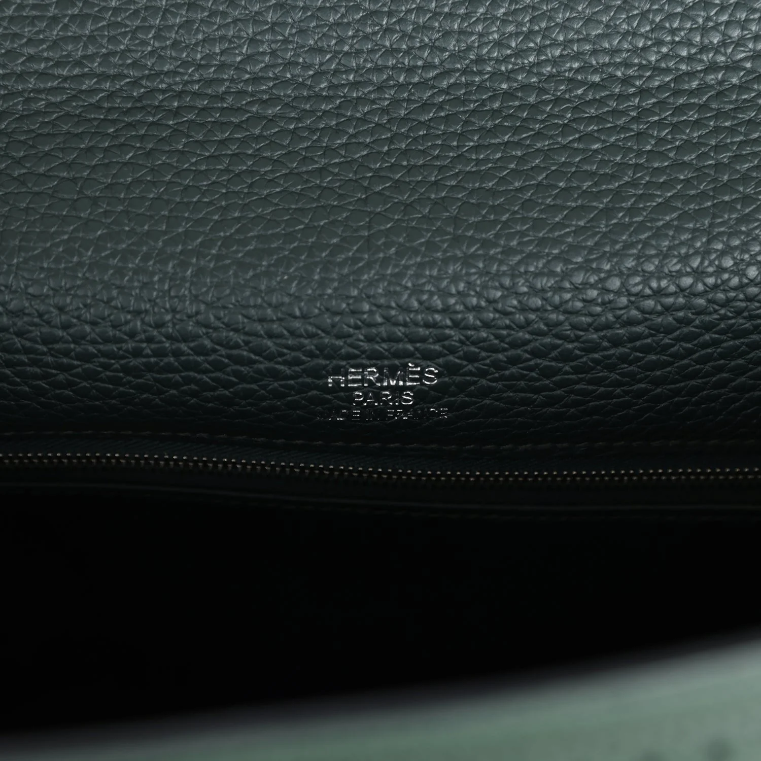 Replicate Hermes Ghillies Kelly 35 Retourne Vert Fonce Clemence and Vert Anglais Evercolor Palladium Hardware(1:1 replica)