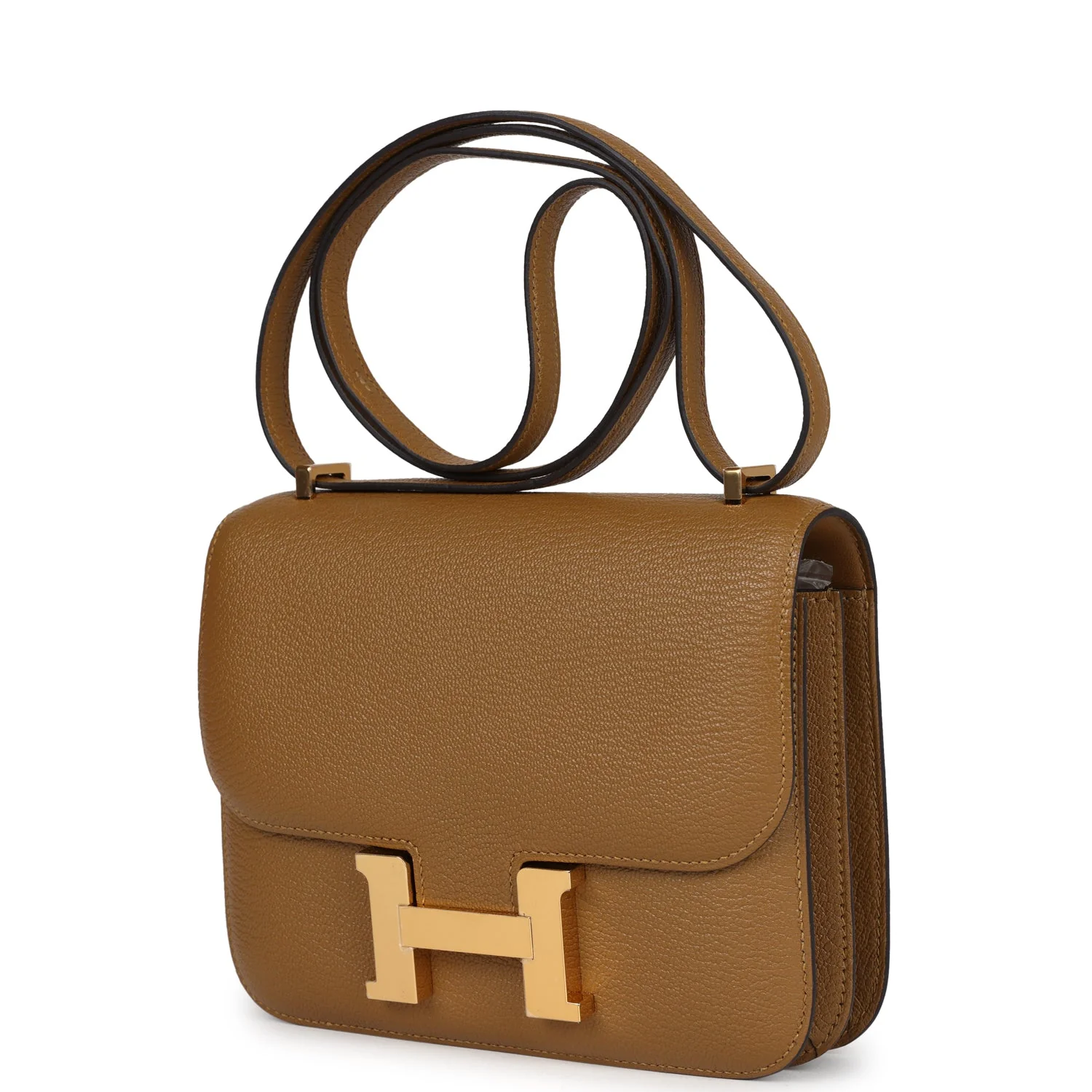 Replicate Hermes Constance 18 Kraft Chevre Gold Hardware(1:1 replica)