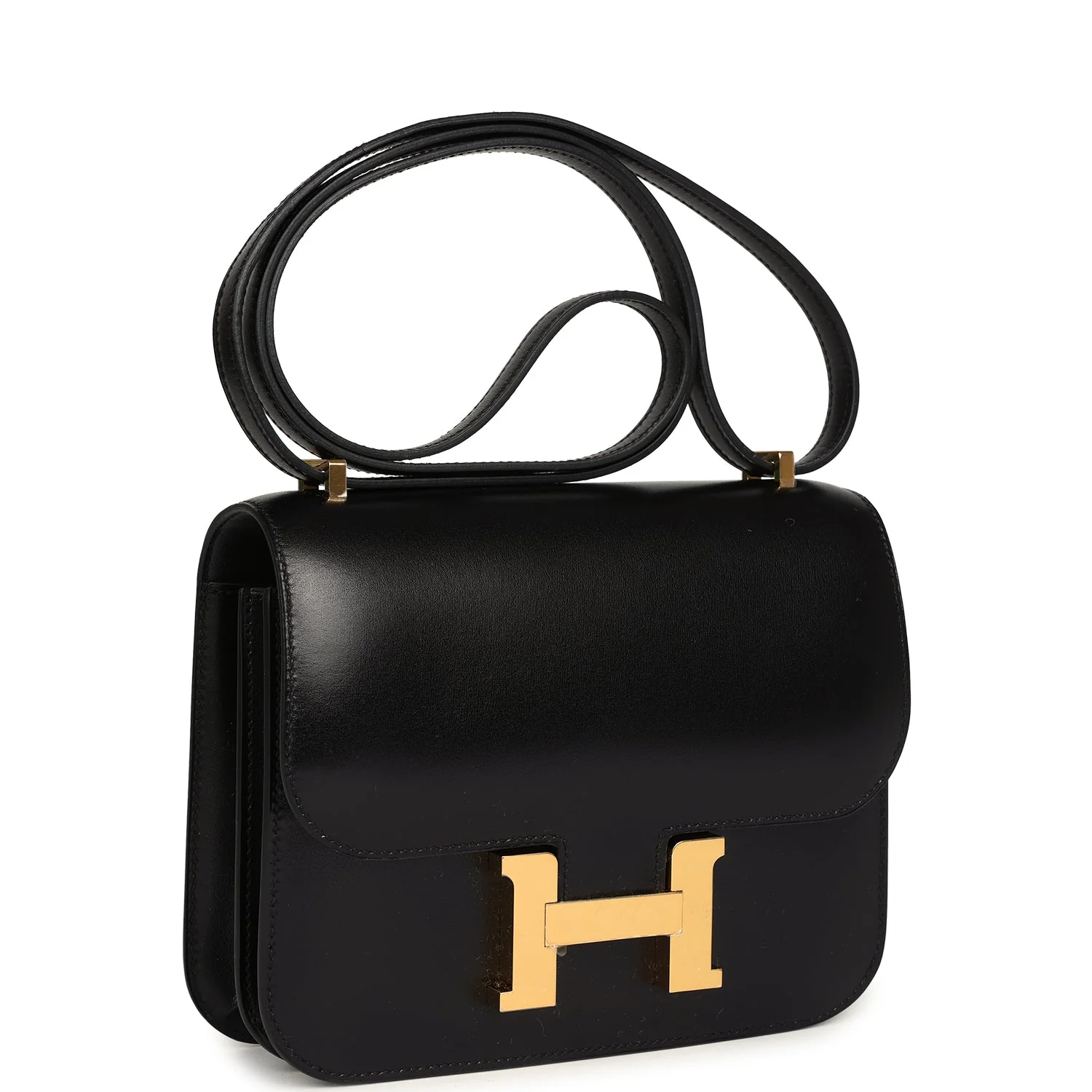Replicate Hermes Constance 18 Black Box Gold Hardware(1:1 replica)