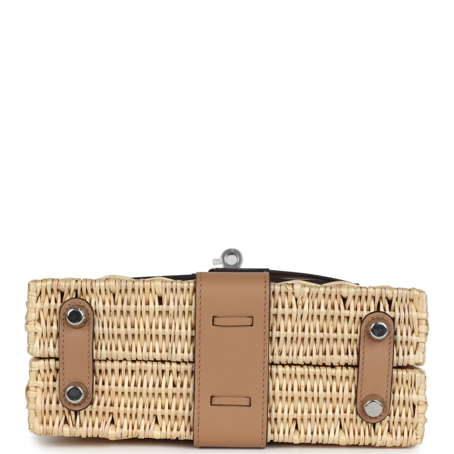 Replicate Hermes Mini Picnic Kelly 20 Chai Swift Palladium Hardware(1:1 replica)