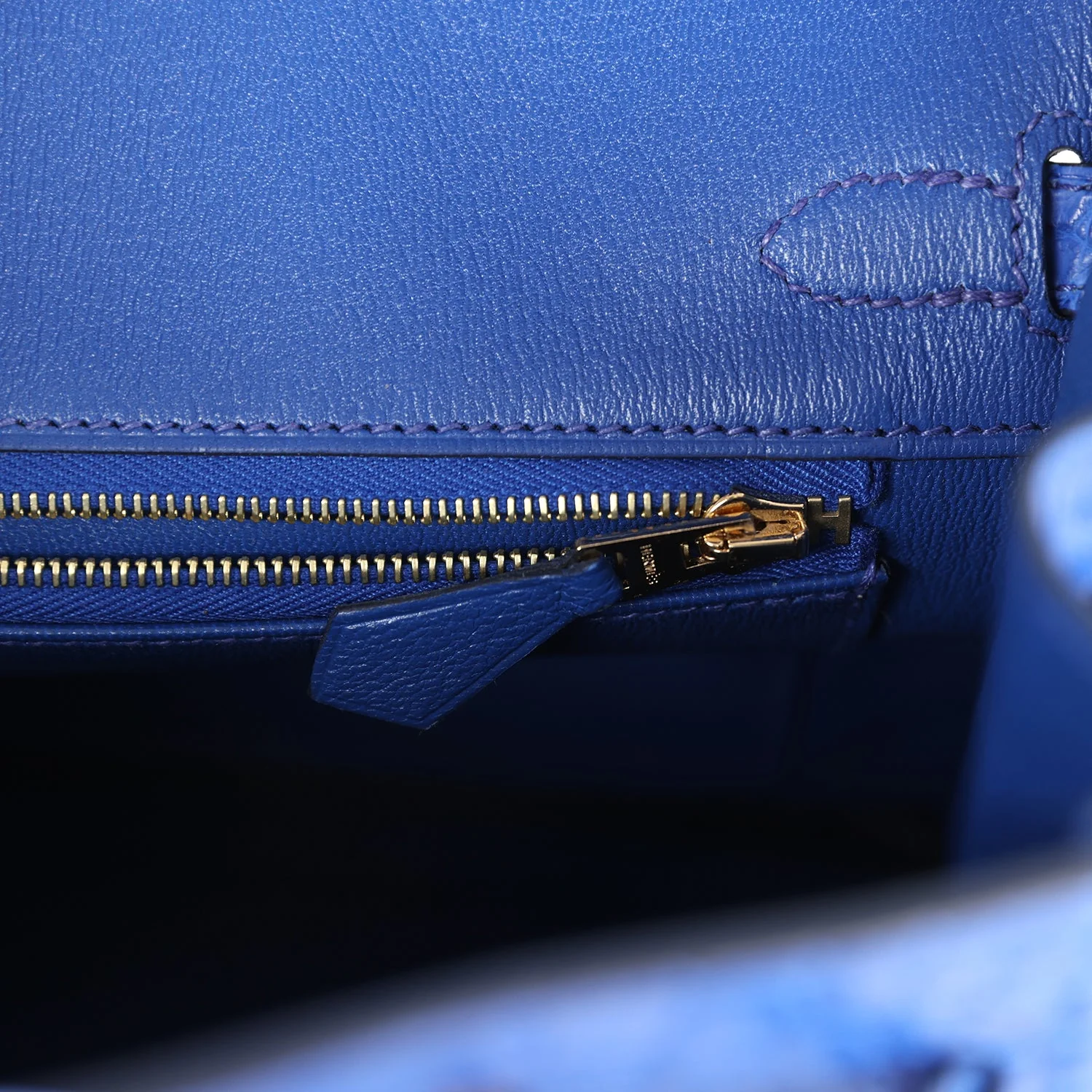 Replicate Hermes Birkin 25 Bleu Royal Matte Porosus Crocodile Gold Hardware(1:1 replica)