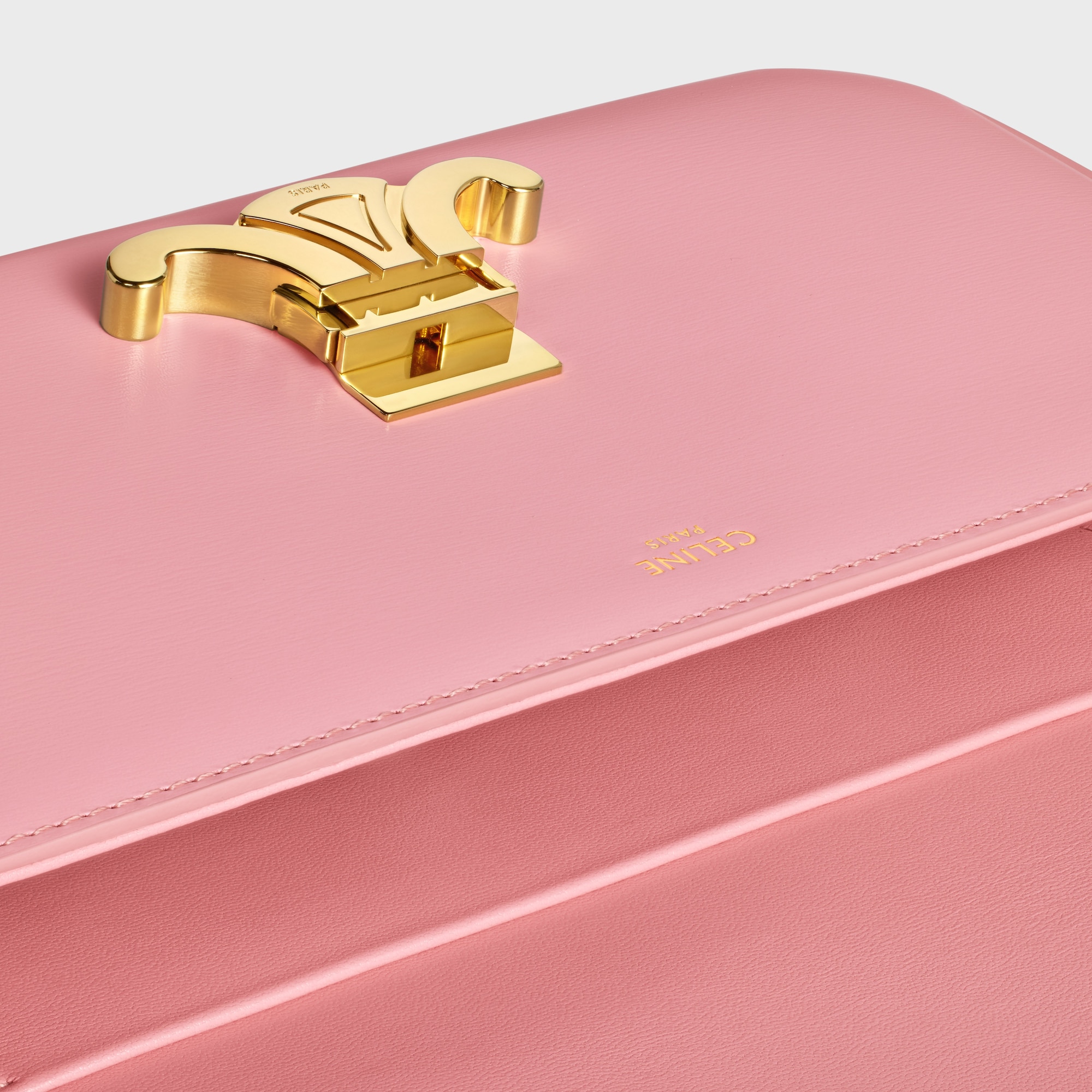 Replicate SHOULDER BAG CLAUDE IN SHINY CALFSKIN(1:1 replica)