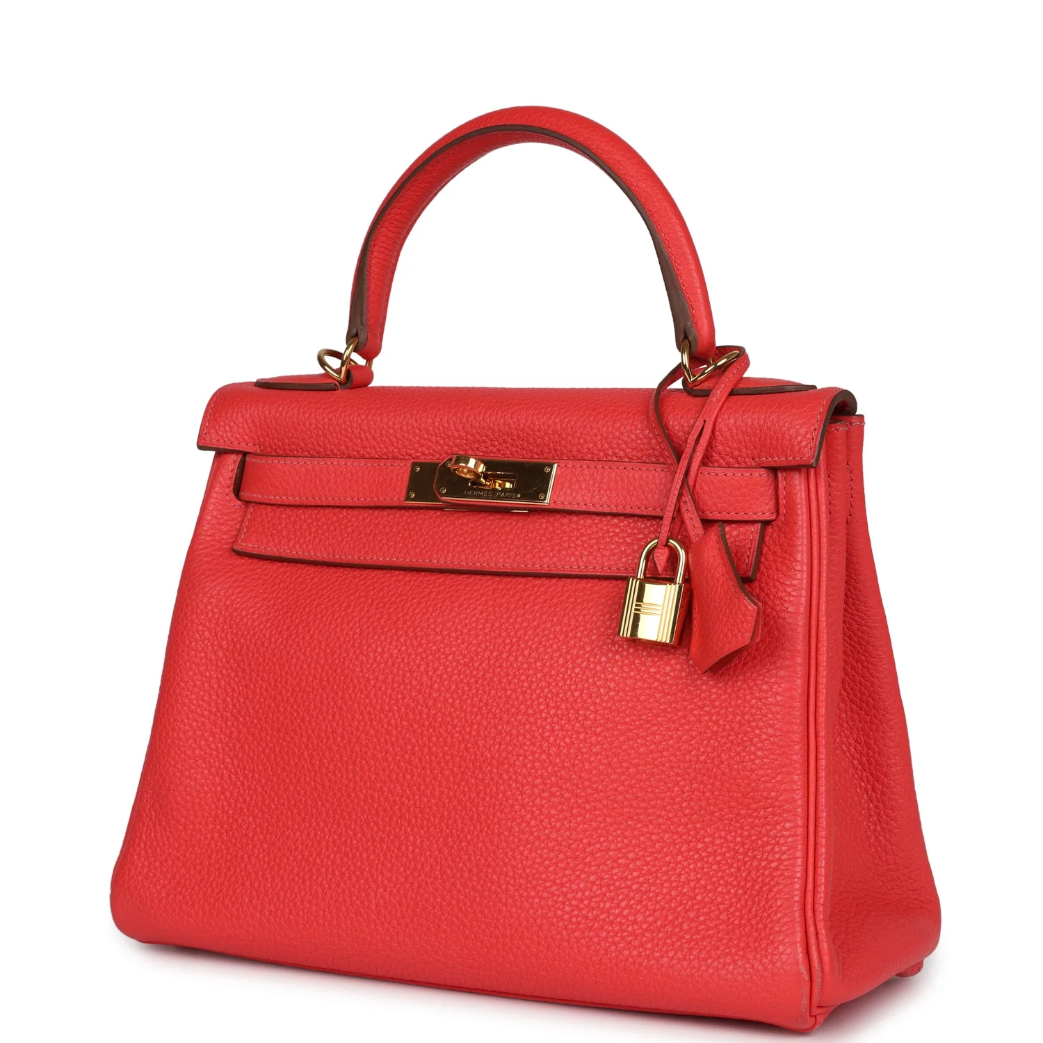 Replicate Hermes Kelly Retourne 28 Rose Jaipur Clemence Gold Hardware(1:1 replica)