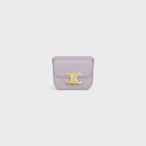 Replicate MINI CLAUDE IN SHINY CALFSKIN LIGHT LILAC(1:1 replica)