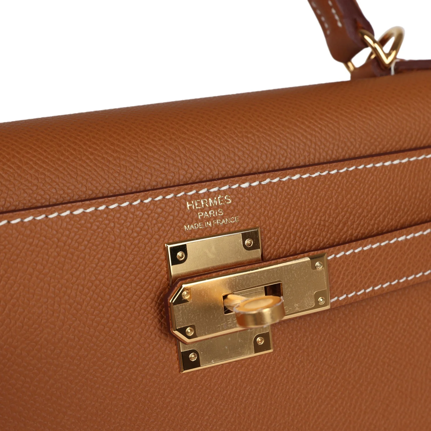 Replicate Hermes Kelly Sellier 28 Gold Epsom Gold Hardware(1:1 replica)