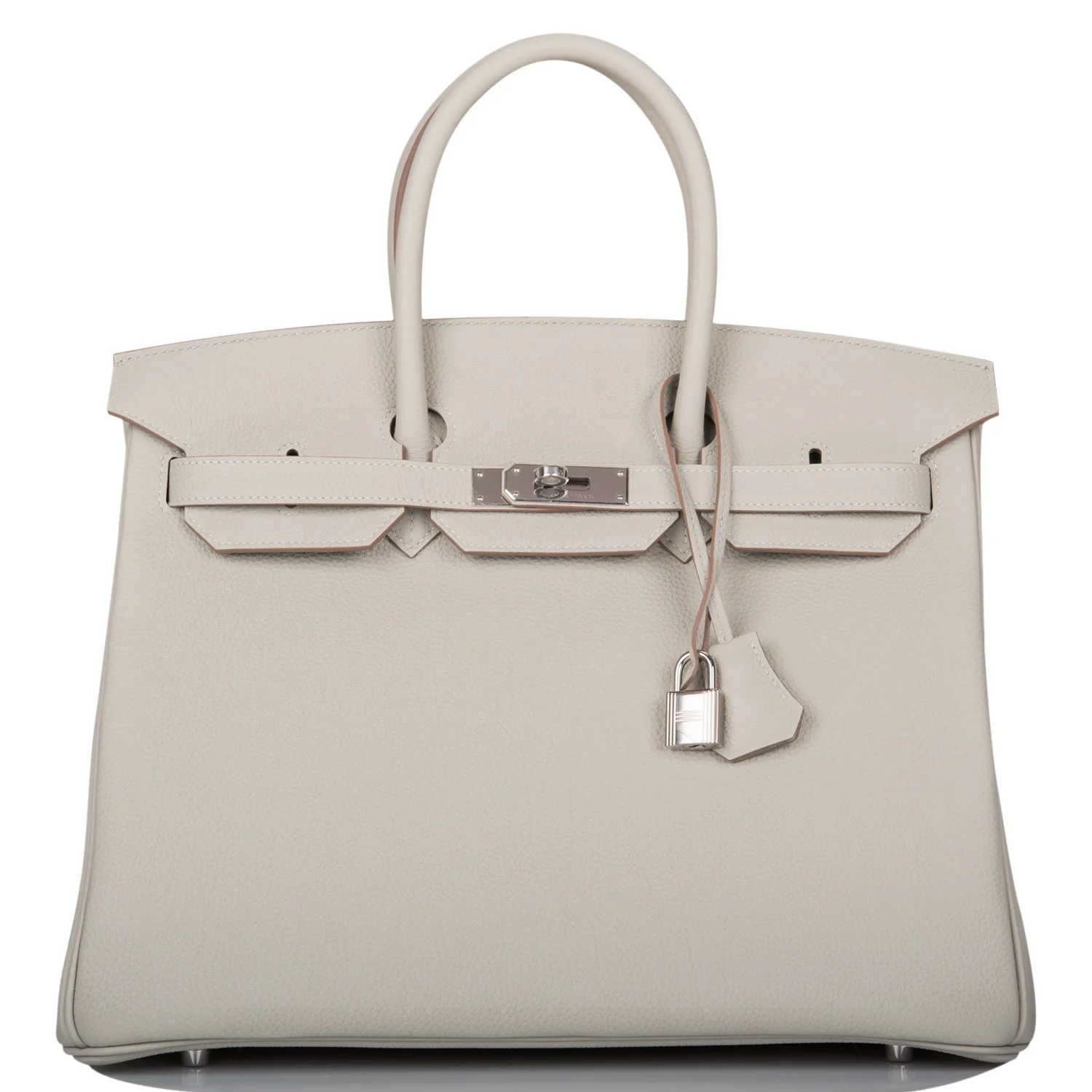 Replicate Hermes Birkin 35 Gris Perle Togo Palladium Hardware(1:1 replica)