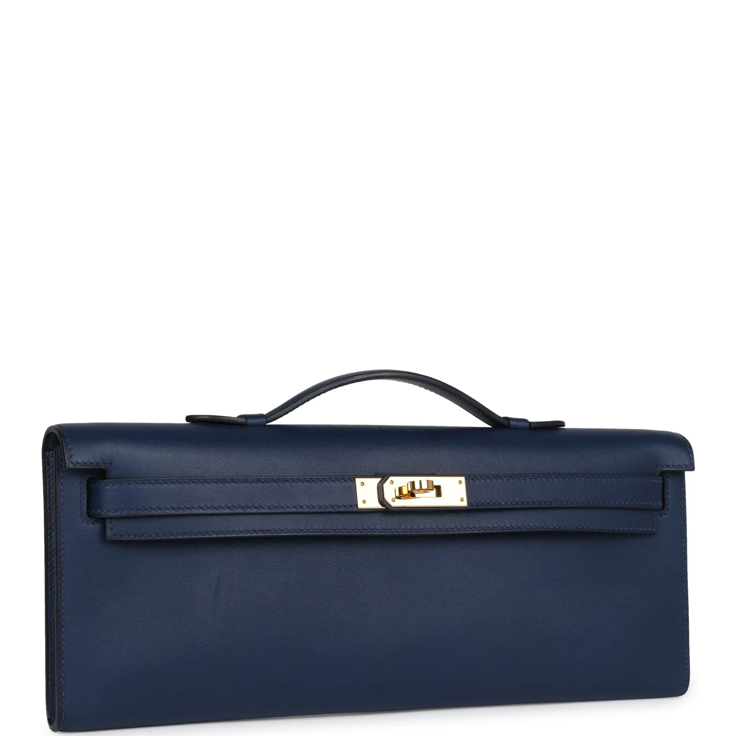 Replicate Hermes Kelly Cut Bleu Navy Swift Gold Hardware(1:1 replica)