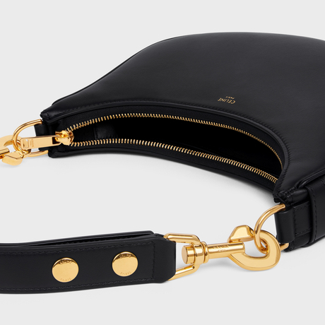 Replicate MEDIUM AVA STRAP BAG IN SMOOTH CALFSKIN BLACK(1:1 replica)