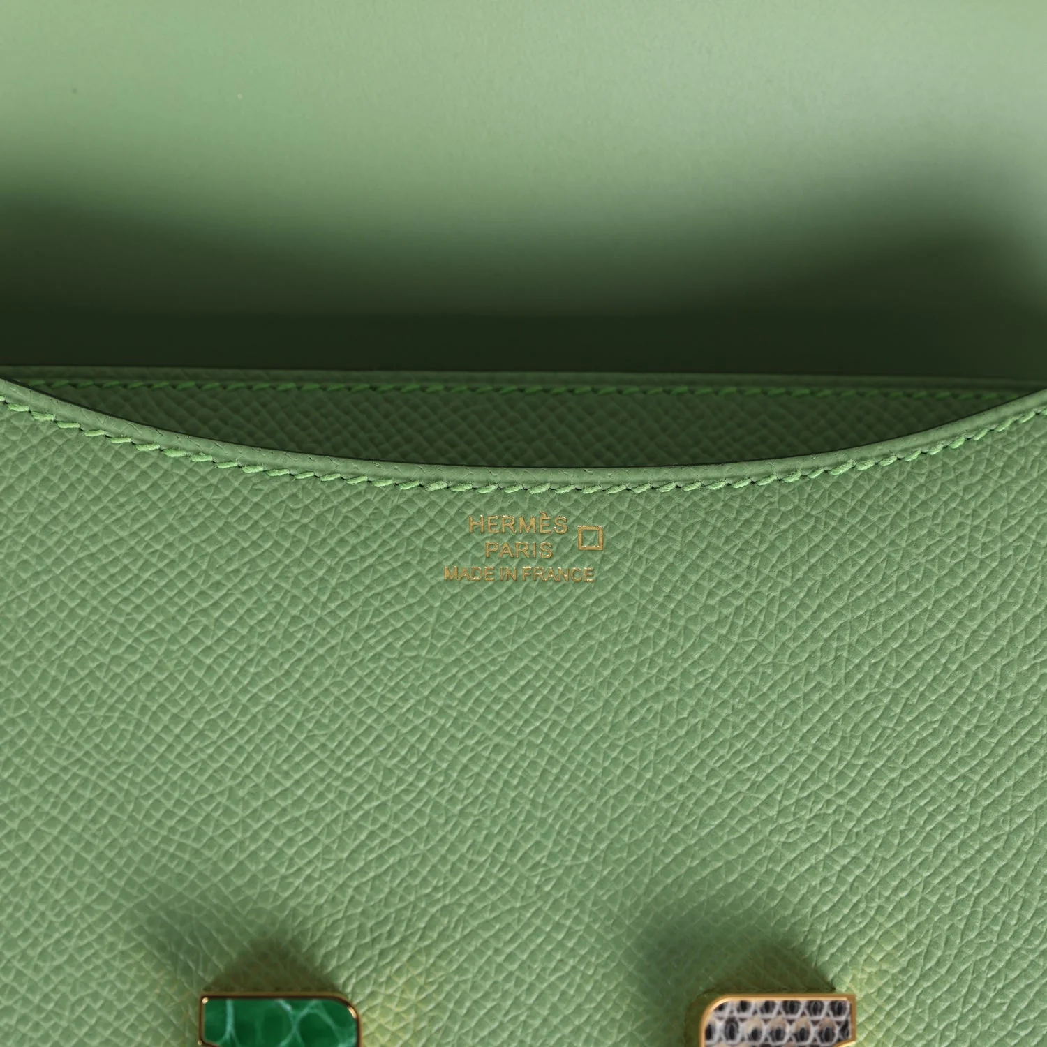 Replicate Hermes Constance 18 Vert Criquet Epsom Marquette Hardware(1:1 replica)