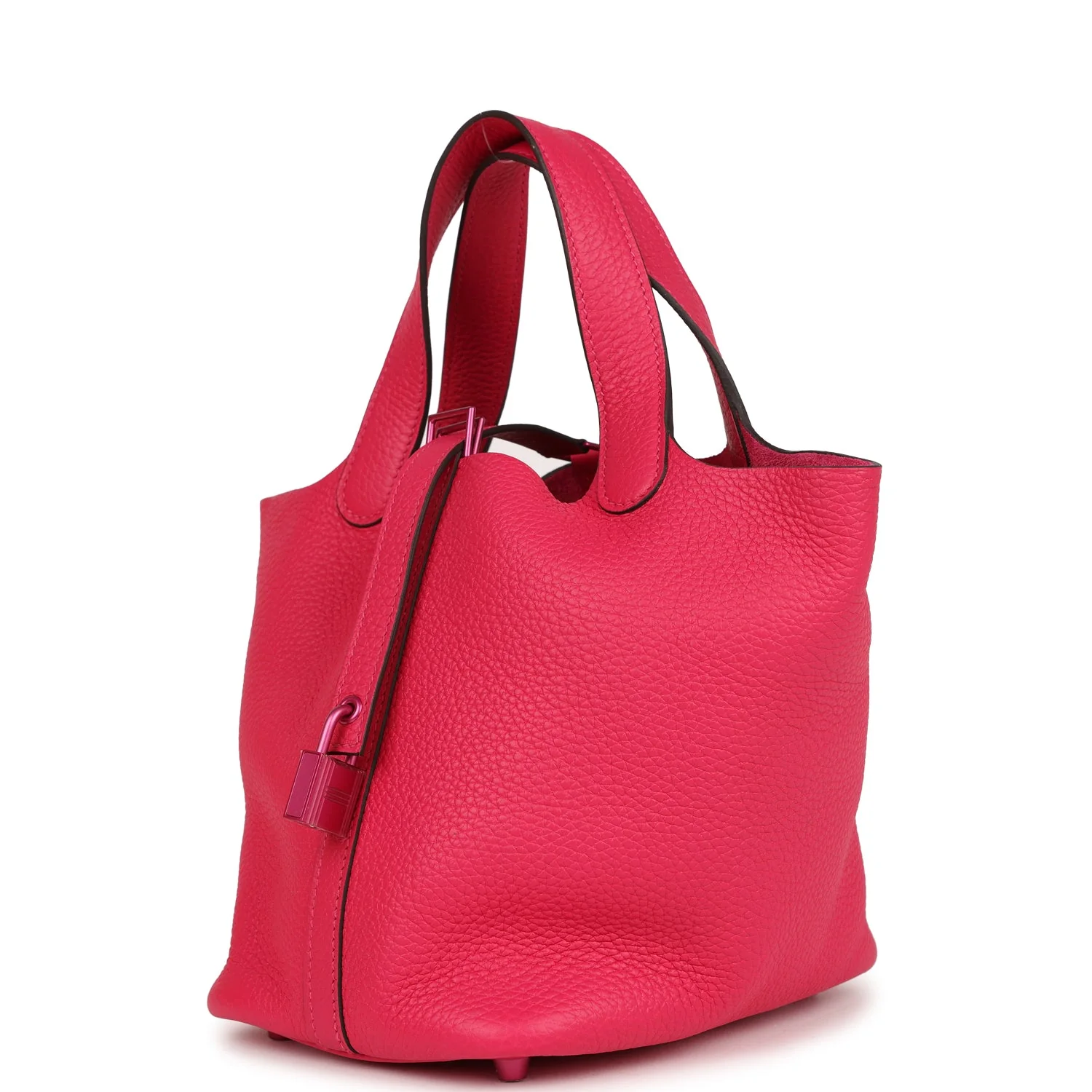 Replicate Hermes Monochrome Picotin Lock 18 Rose Mexico Clemence Pink Hardware(1:1 replica)