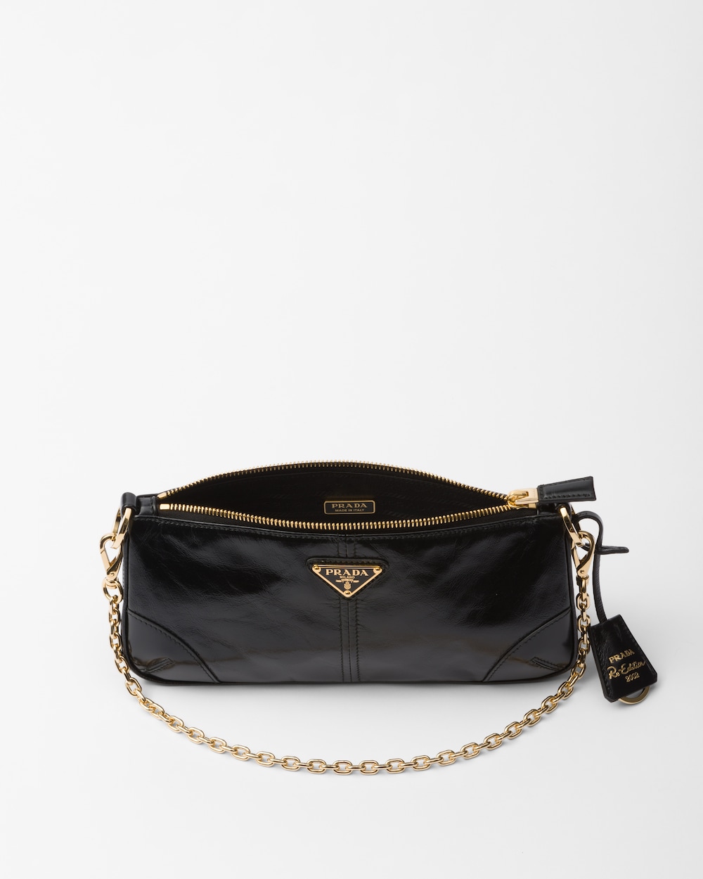 Replicate Prada Re-Edition 2002 Medium Leather Shoulder Bag(1:1 replica)