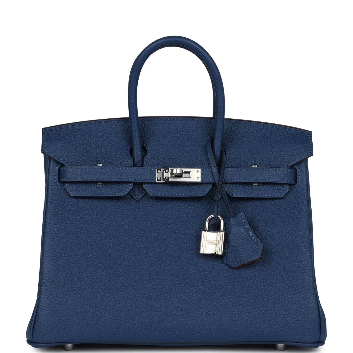Replicate Hermes Birkin 25 Deep Bleu Verso Togo Palladium Hardware(1:1 replica)