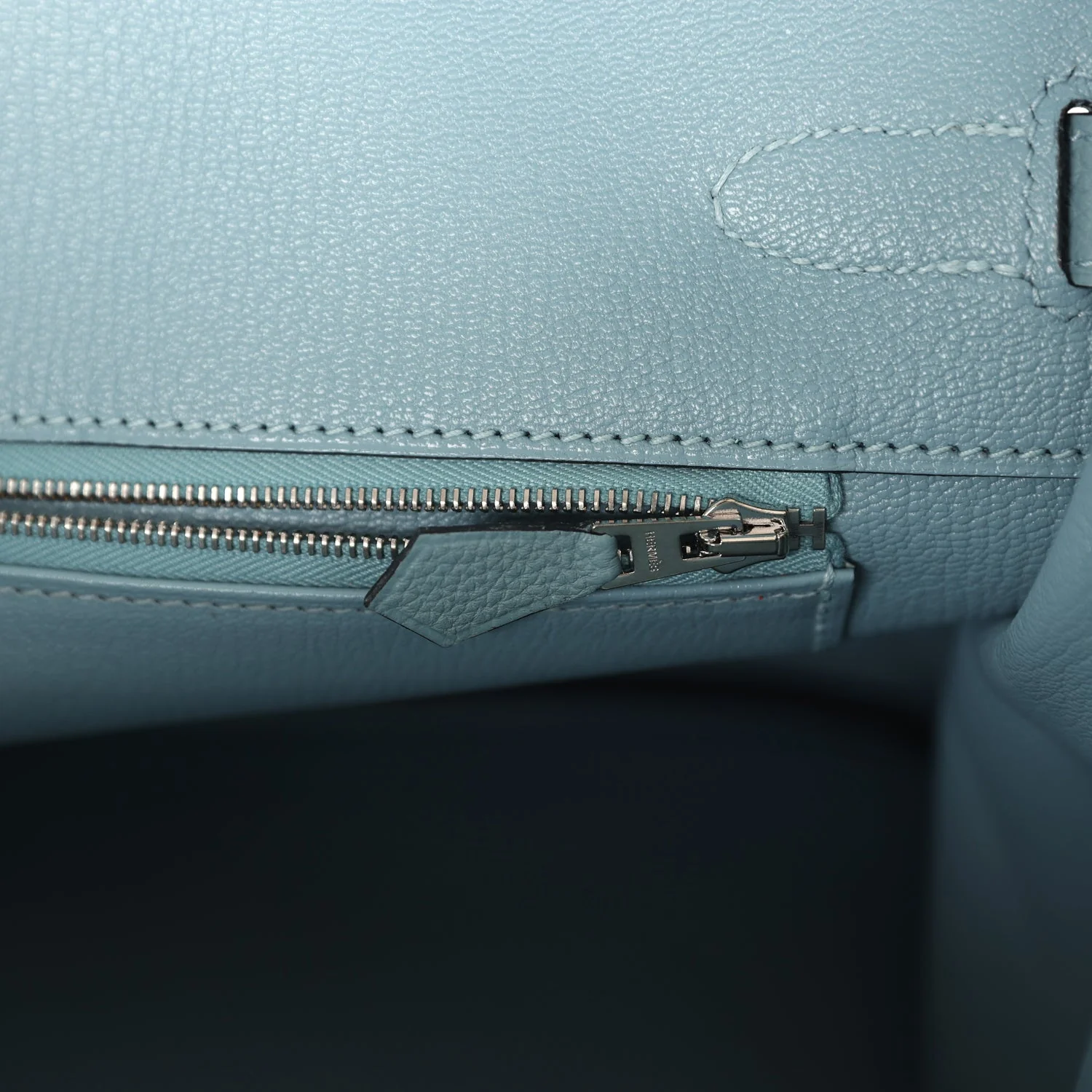 Replicate Hermes Birkin 35 Ciel Togo Palladium Hardware(1:1 replica)