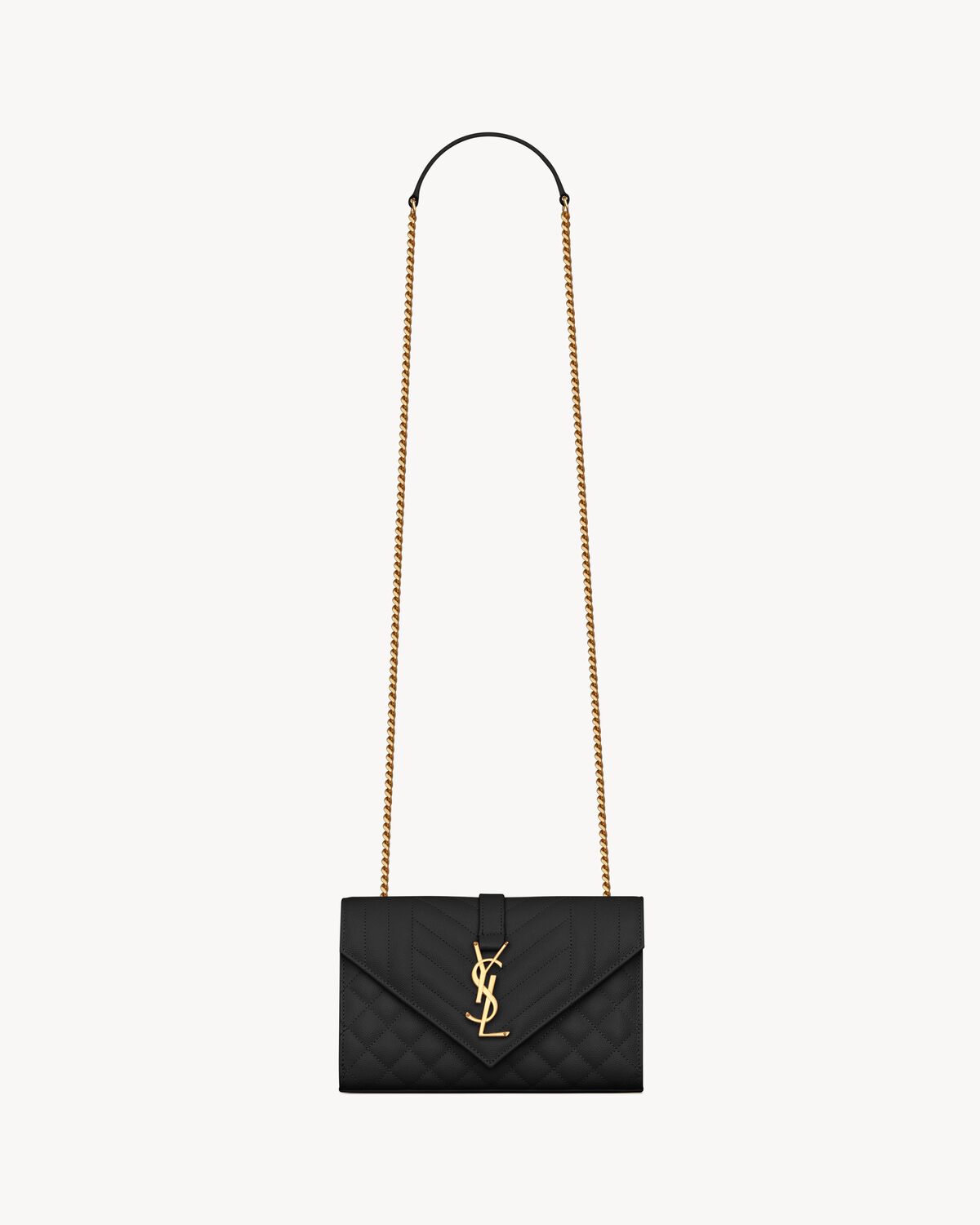 Replicate YSL Envelope Small in Quilted Grain De Poudre Embossed Leather(1:1 replica)