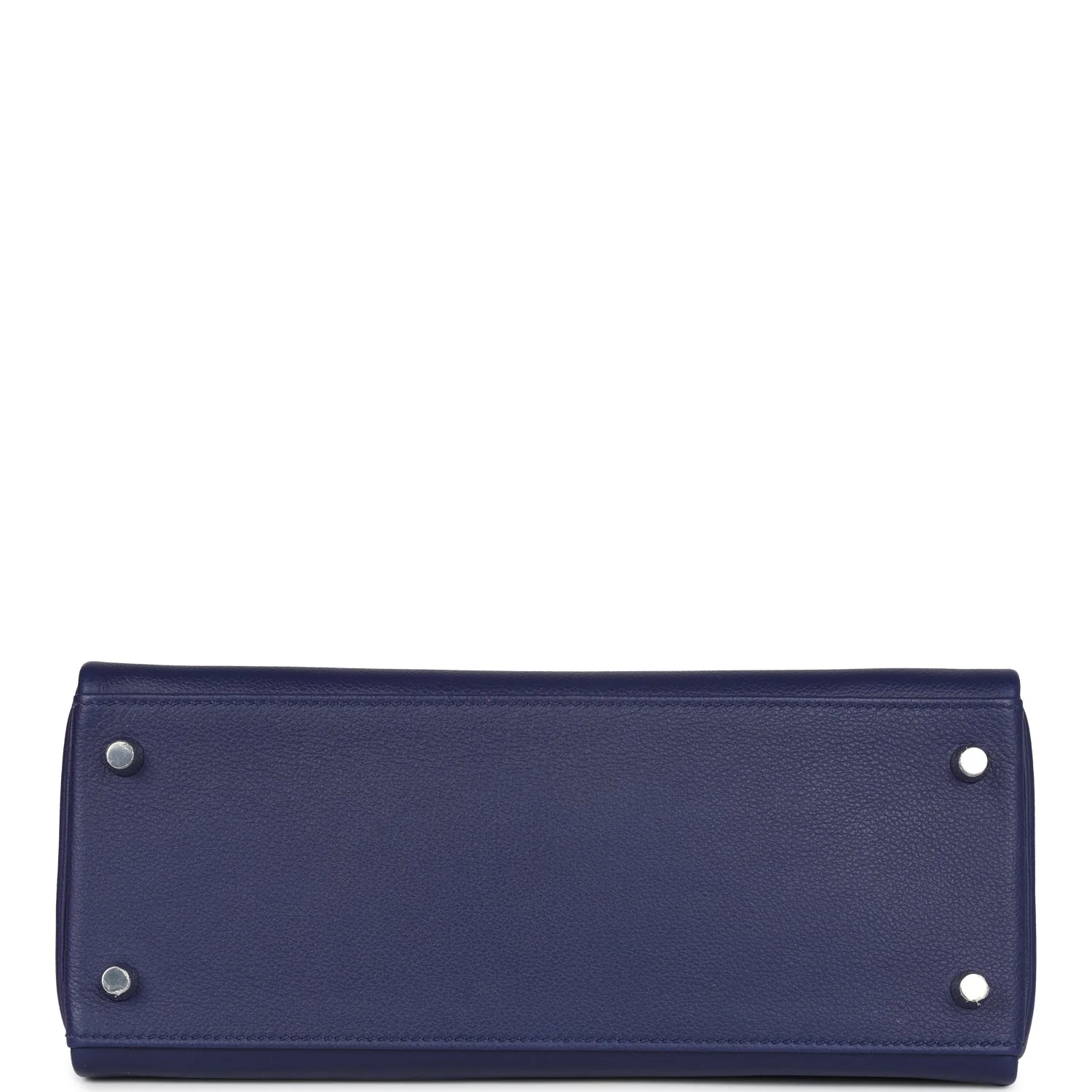 Replicate Hermes Kelly Retourne 28 Bleu Encre Verso Evercolor Palladium Hardware(1:1 replica)