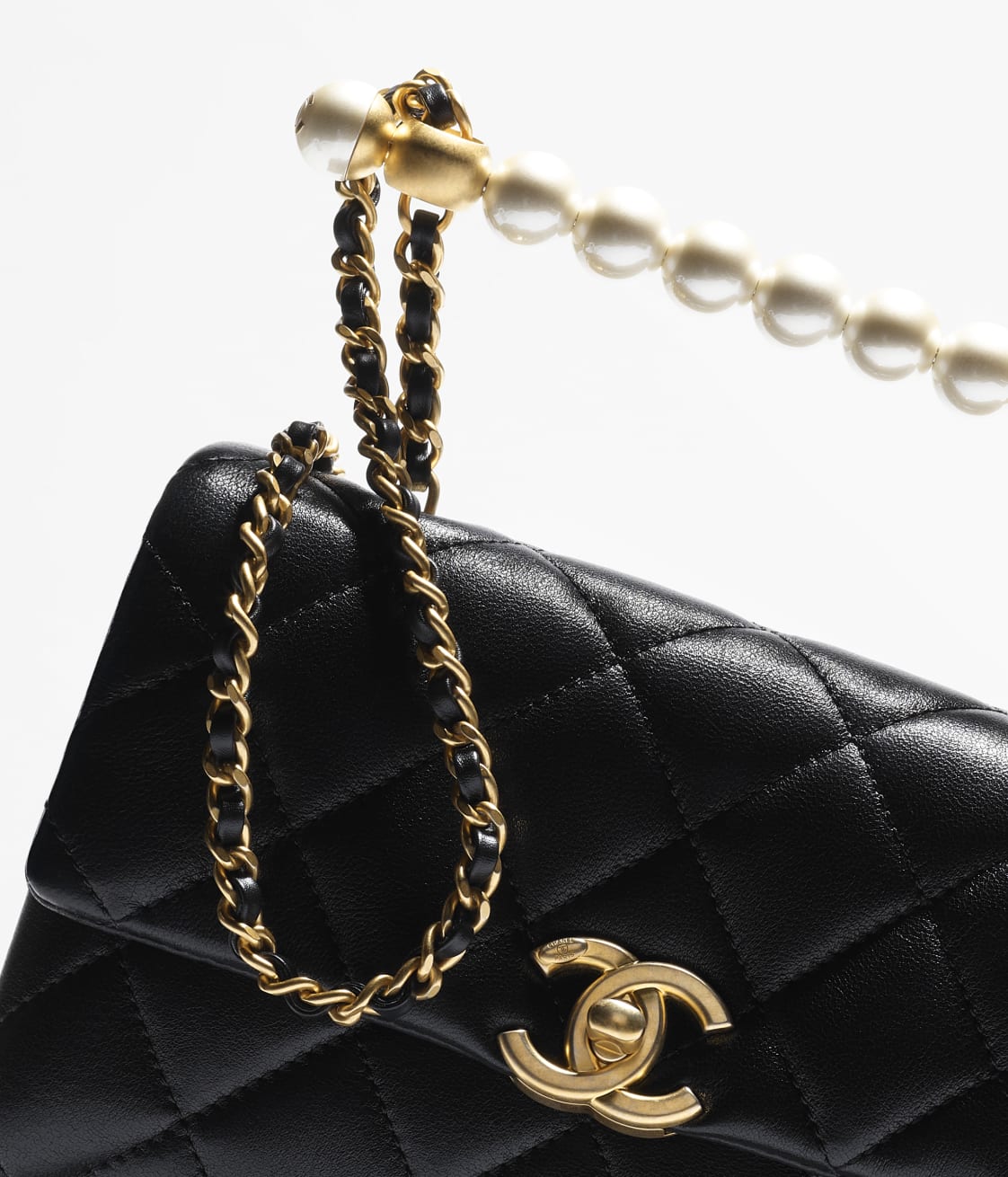 Replicate CHANEL MINI FLAP BAG WITH TOP HANDLE(1:1 replica)