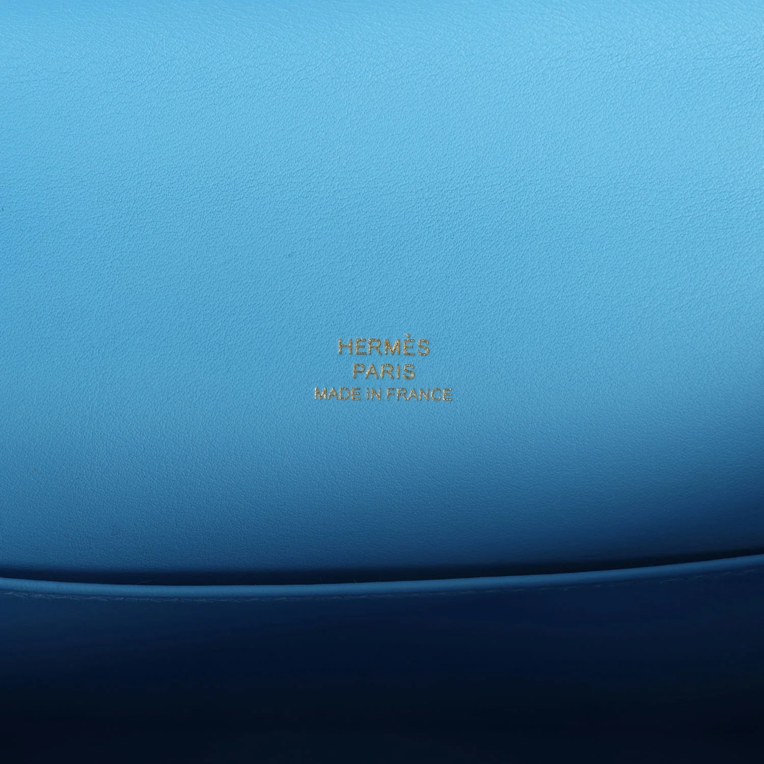 Replicate Hermes Kelly Pochette Celeste Swift Gold Hardware(1:1 replica)