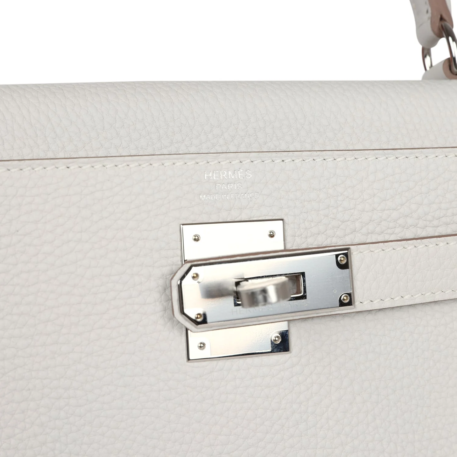 Replicate Hermes Kelly Retourne 28 Gris Pale Togo Palladium Hardware(1:1 replica)