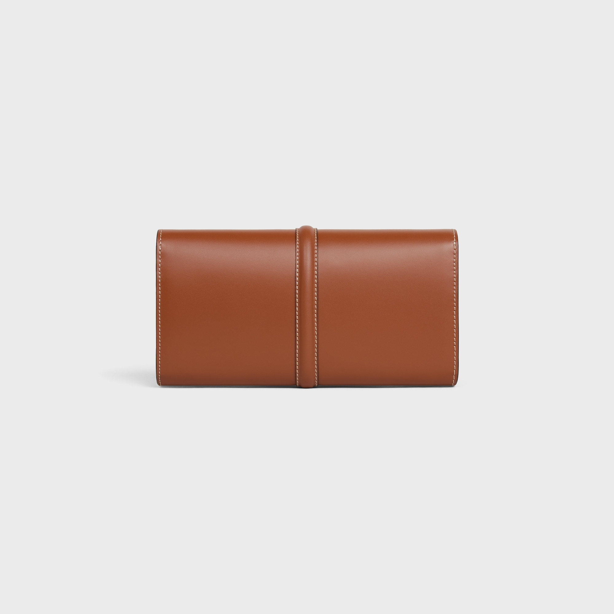 Replicate LARGE WALLET 16 IN SATINATED CALFSKIN TAN(1:1 replica)