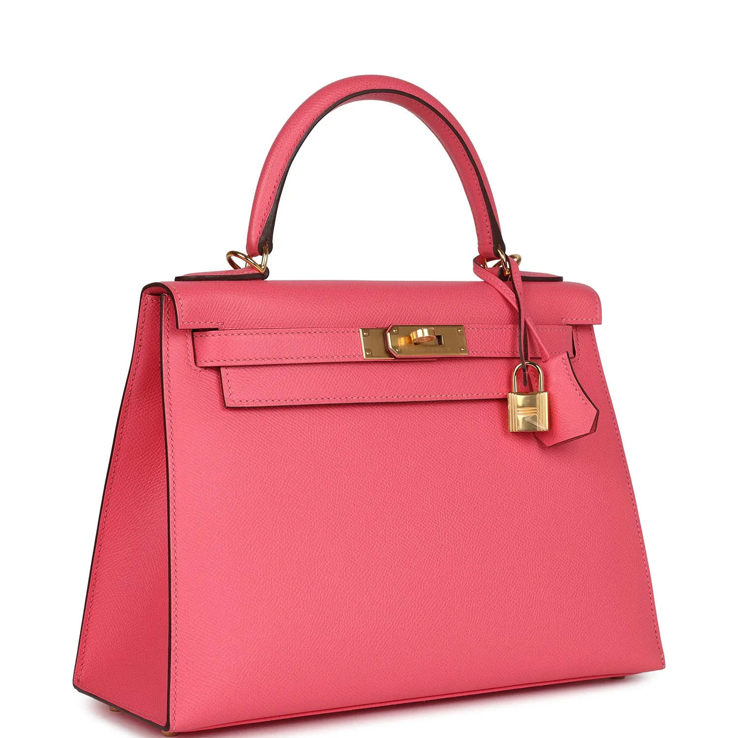 Replicate Hermes Kelly Sellier 28 Rose Azalee Epsom Gold Hardware(1:1 replica)