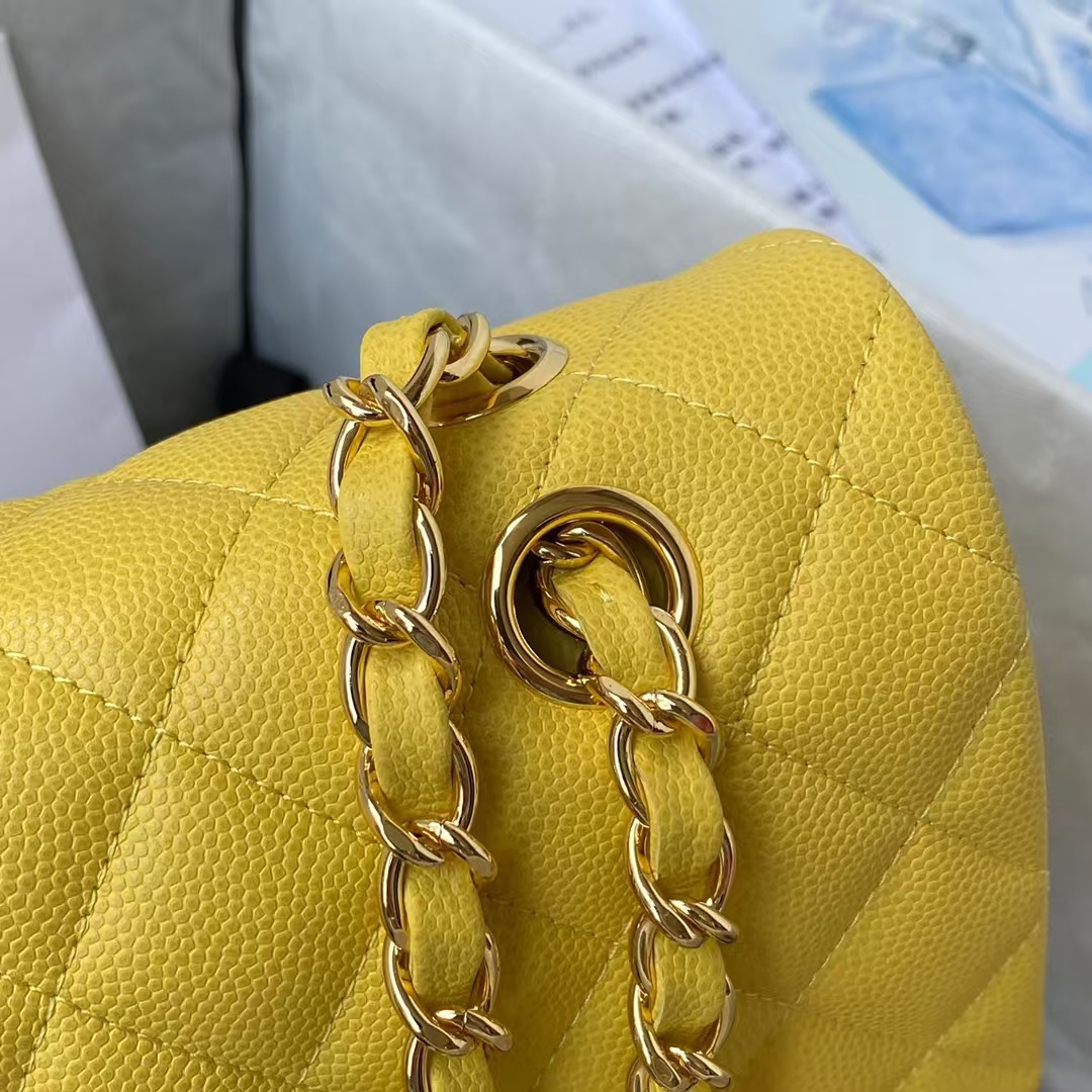 Replicate Chanel Classic 11.12 Handbag Caviar Gold Hardware(1:1 replica)