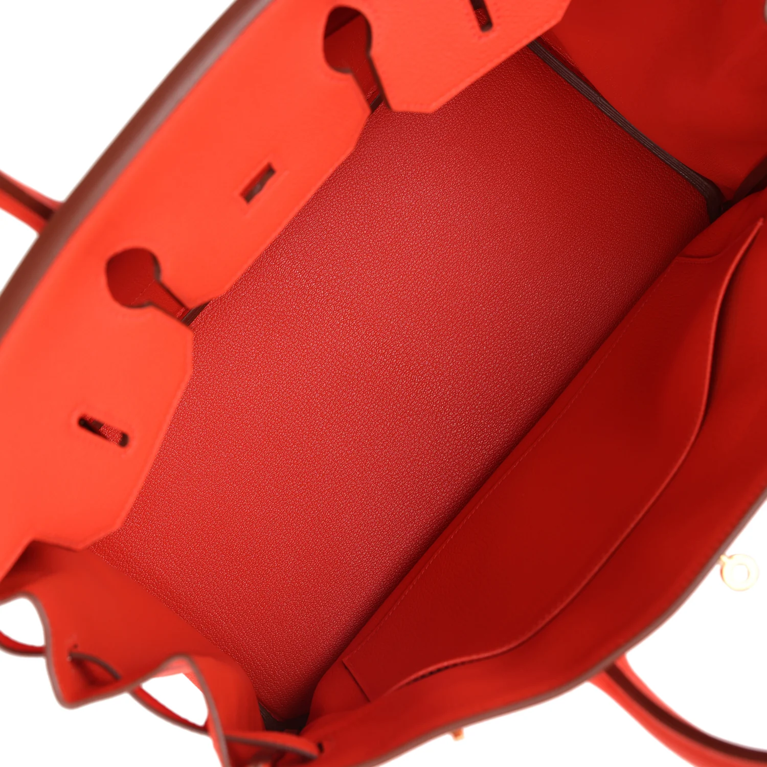 Replicate Hermes Birkin 35 Capucine Togo Gold Hardware(1:1 replica)