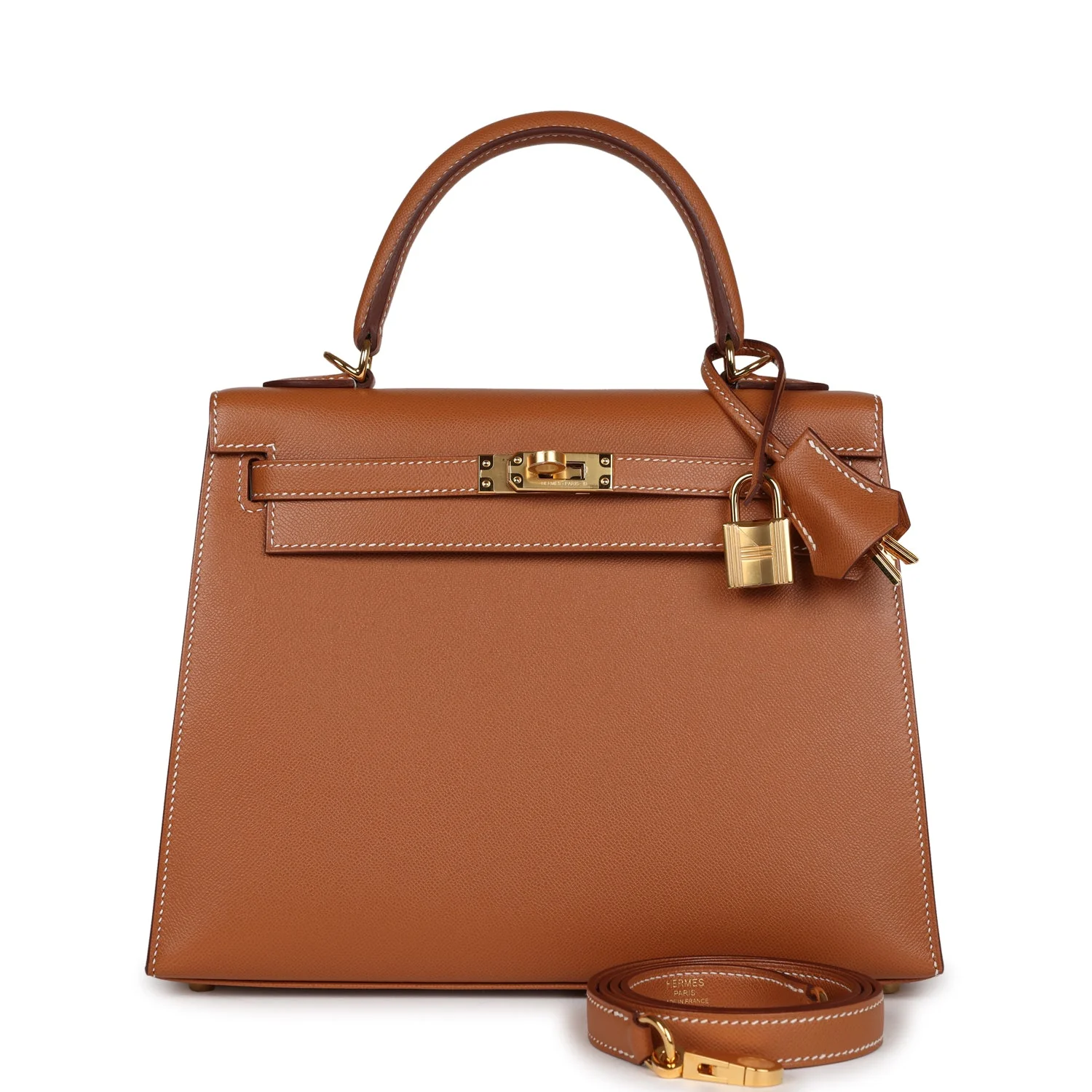 Replicate Hermes Kelly Sellier 25 Gold Madame Gold Hardware(1:1 replica)