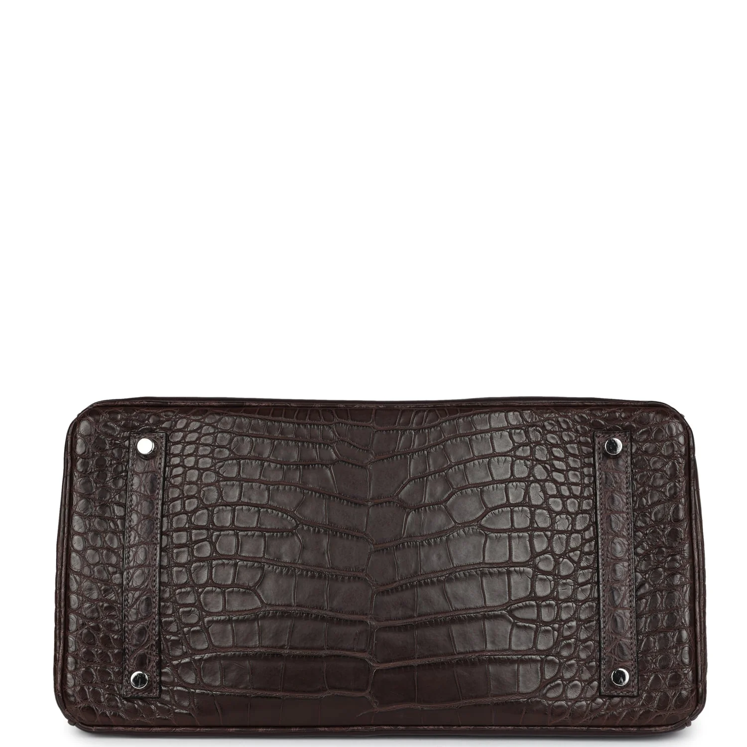 Replicate Hermes Ghillies Birkin 35 Ebene Matte Alligator and Swift Palladium Hardware(1:1 replica)