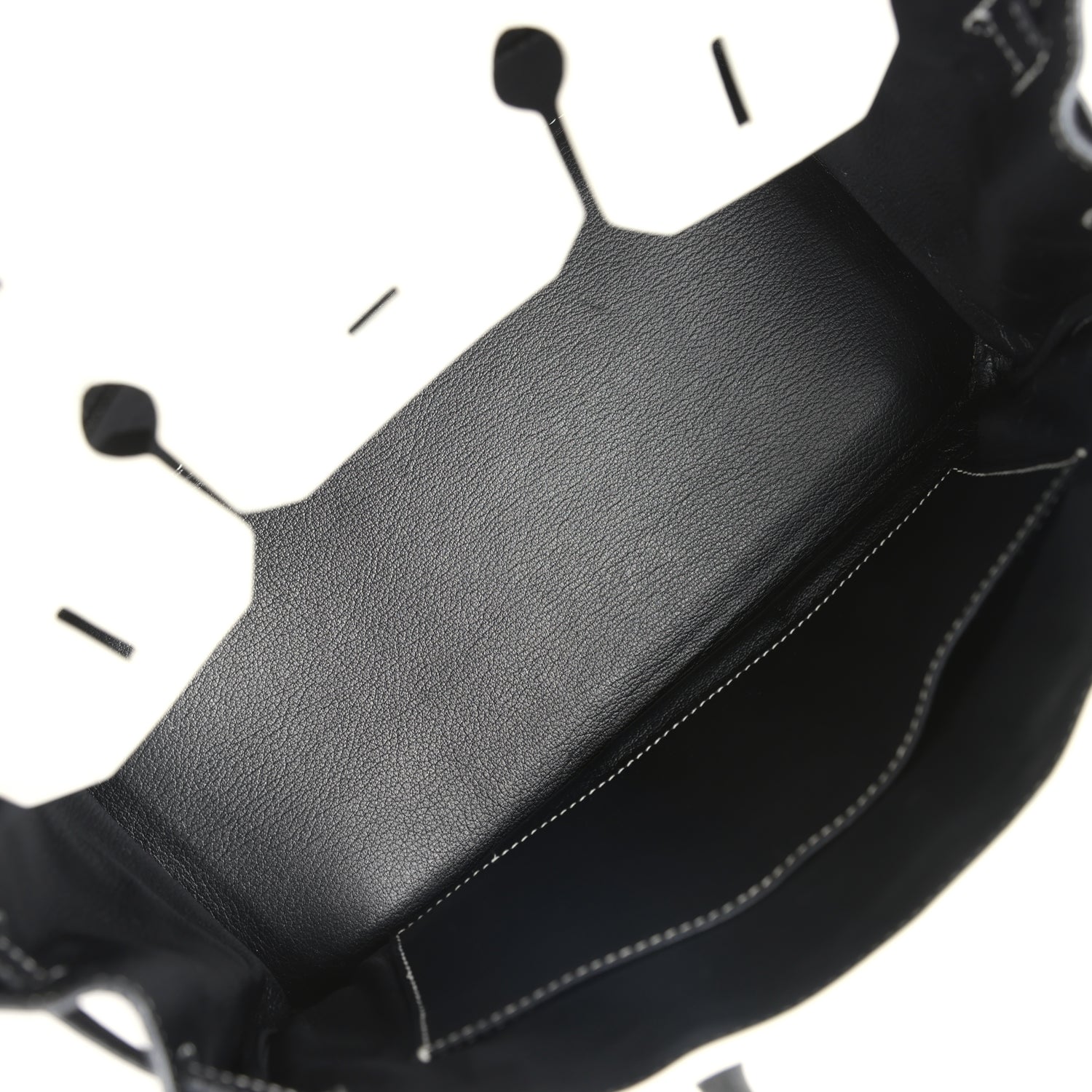 Replicate Hermes Special Order (HSS) Birkin 30 White and Black Clemence Palladium Hardware(1:1 replica)