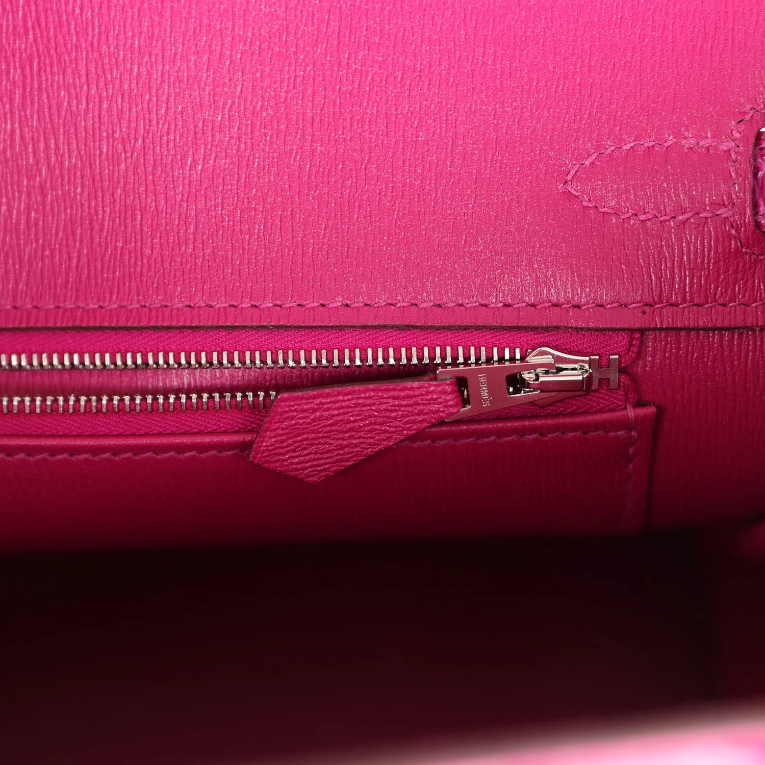 Replicate Hermes Birkin 25 Rose Sheherazade Shiny Porosus Crocodile Palladium Hardware(1:1 replica)