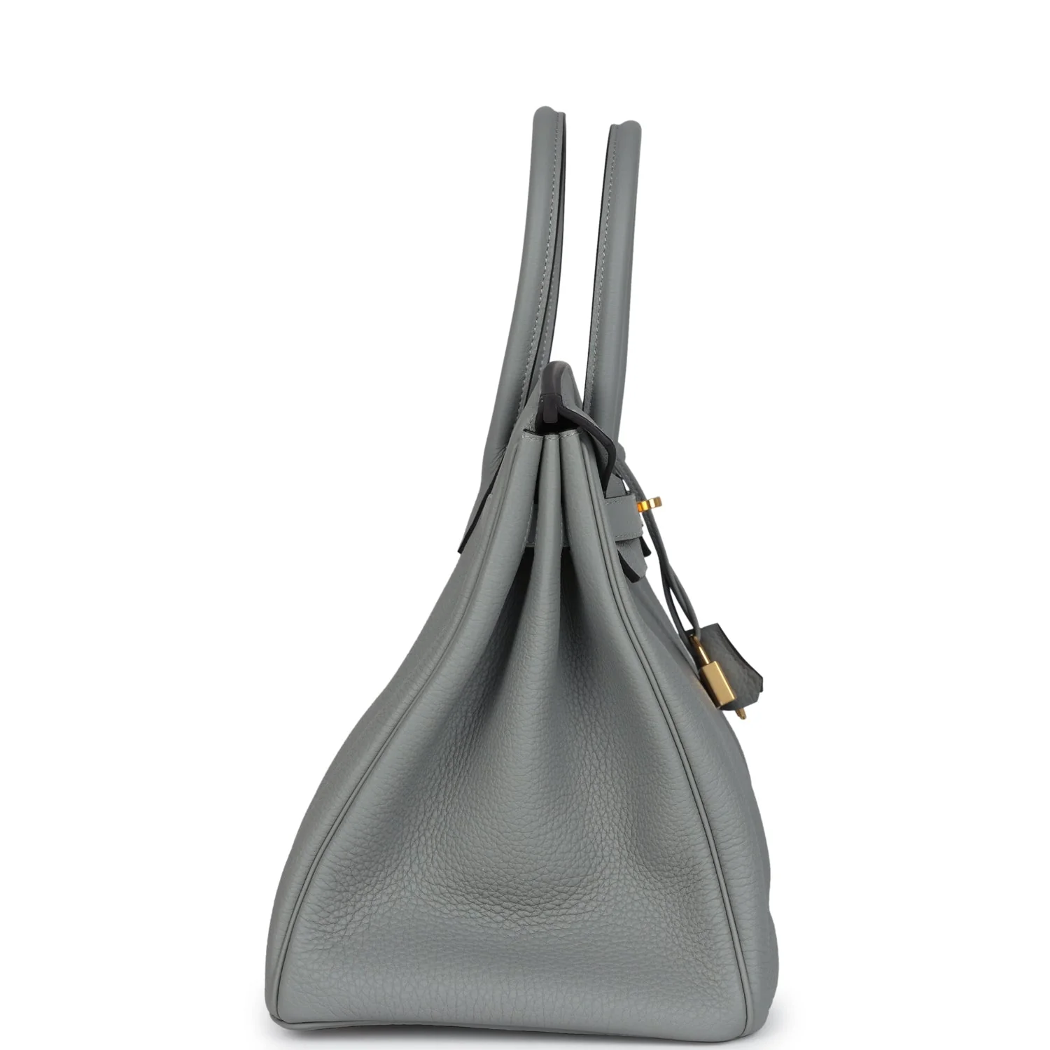 Replicate Hermes Birkin 35 Gris Mouette Togo Gold Hardware(1:1 replica)