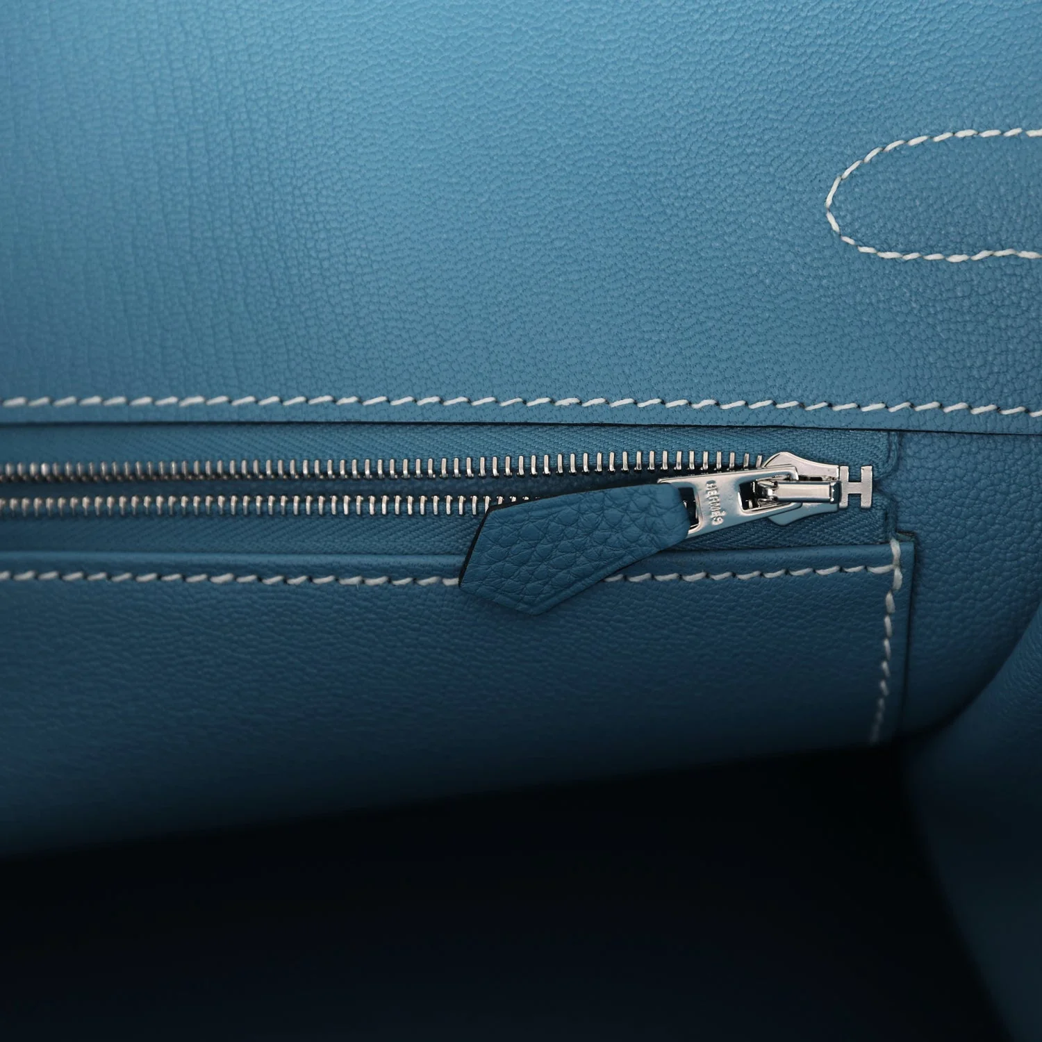 Replicate Hermes Birkin 35 Blue Jean Togo Palladium Hardware(1:1 replica)