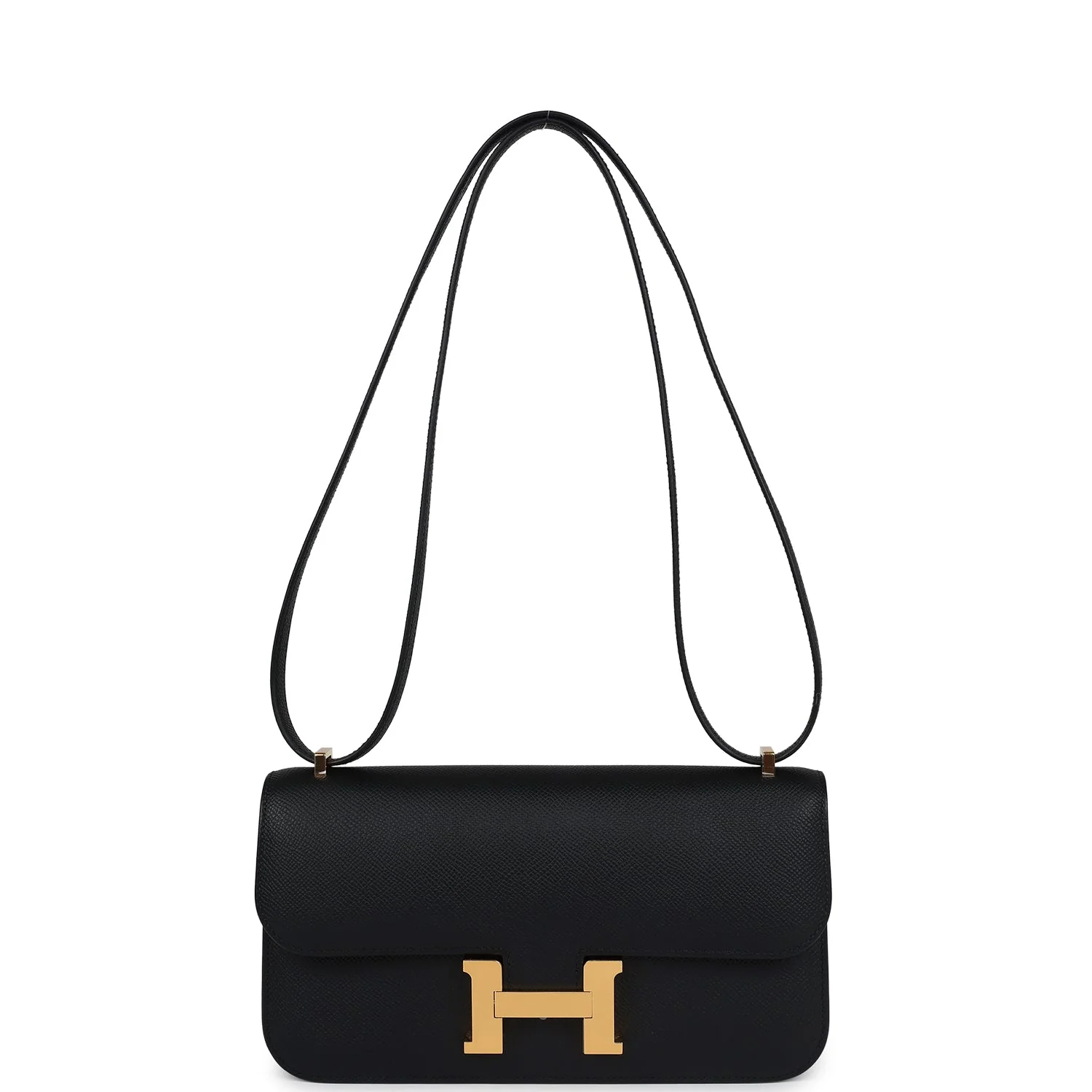 Replicate Hermes Constance Elan Black Epsom Gold Hardware(1:1 replica)
