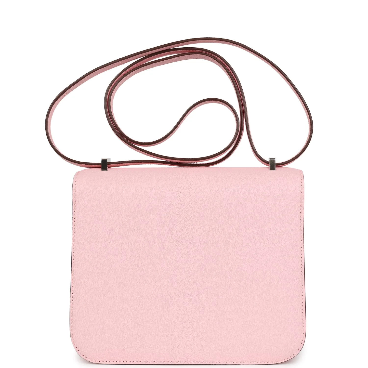 Replicate Hermes Constance 18 Rose Sakura Chevre Palladium Hardware(1:1 replica)