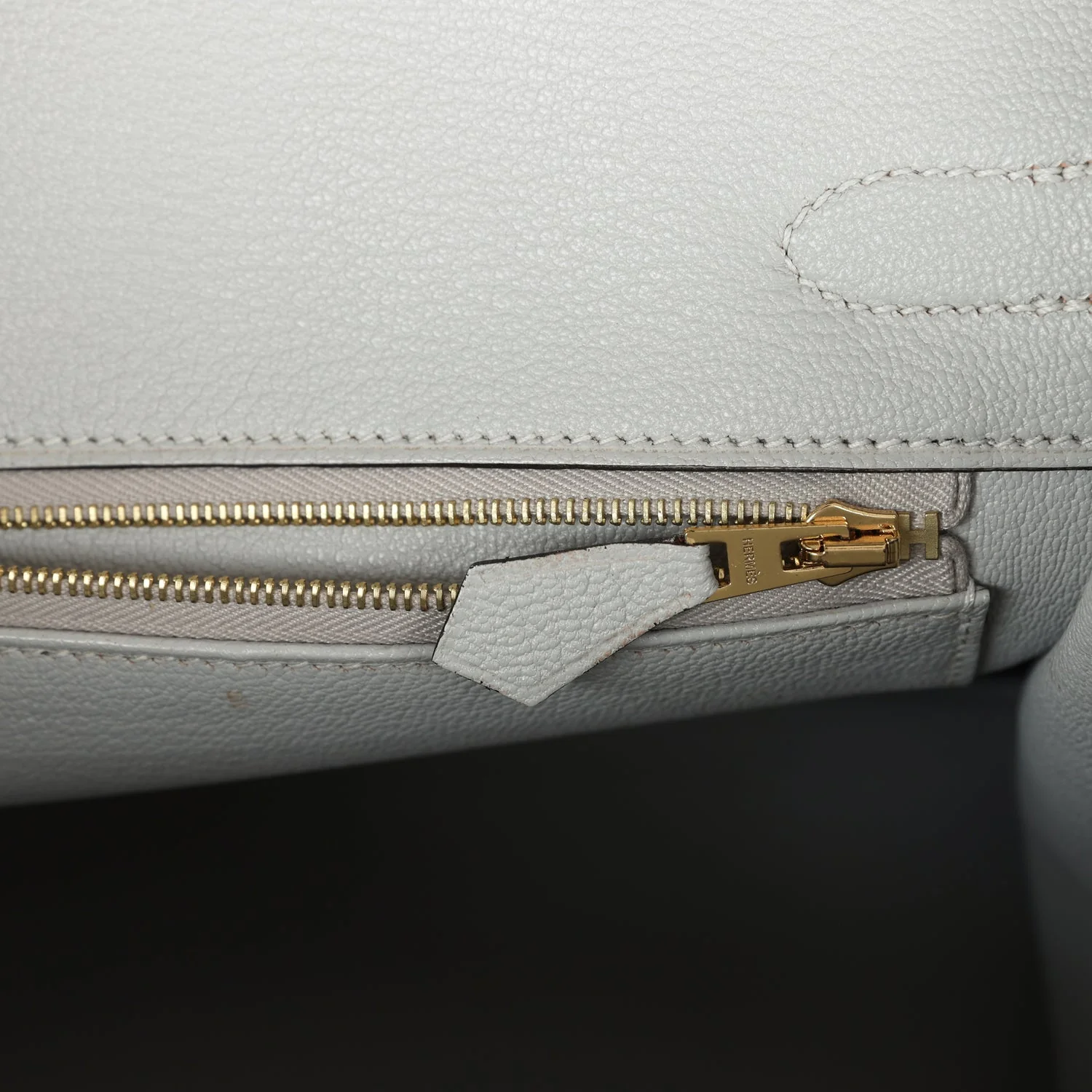 Replicate Hermes Special Order (HSS) Birkin 30 Etoupe and Gris Perle Chevre Brushed Gold Hardware(1:1 replica)