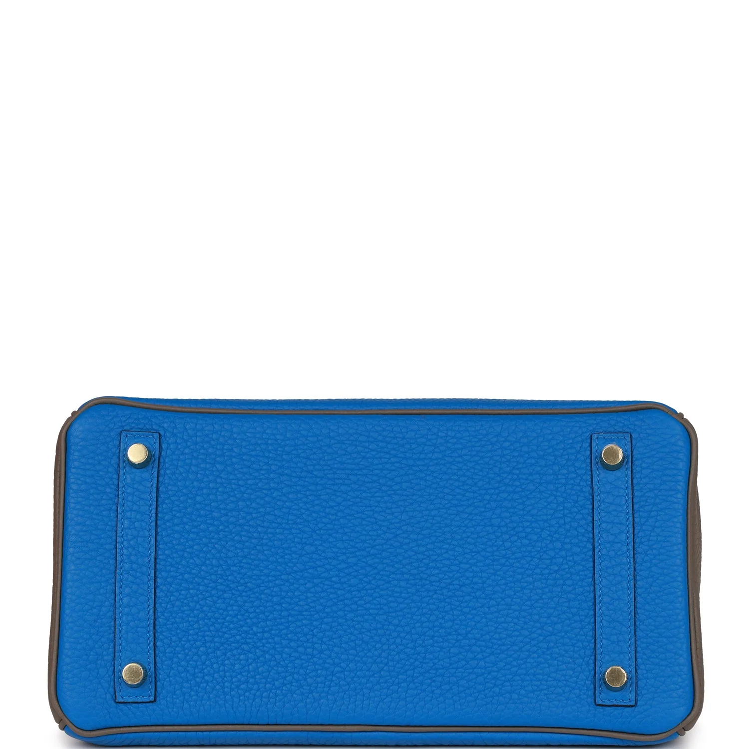 Replicate Hermes Special Order (HSS) Birkin 30 Bleu Electric and Etain Clemence Brushed Gold Hardware(1:1 replica)