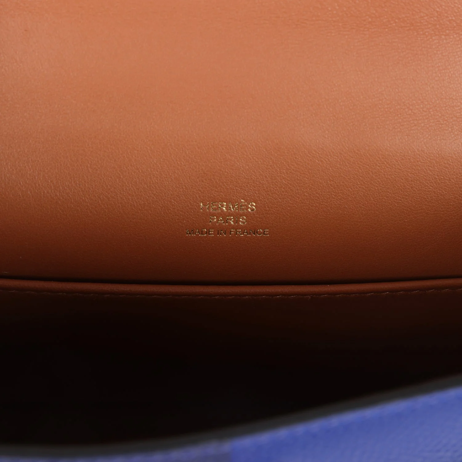 Replicate Hermes Casaque Kelly Sellier 20 Bleu Electric and Bleu Encre Epsom Gold Hardware(1:1 replica)