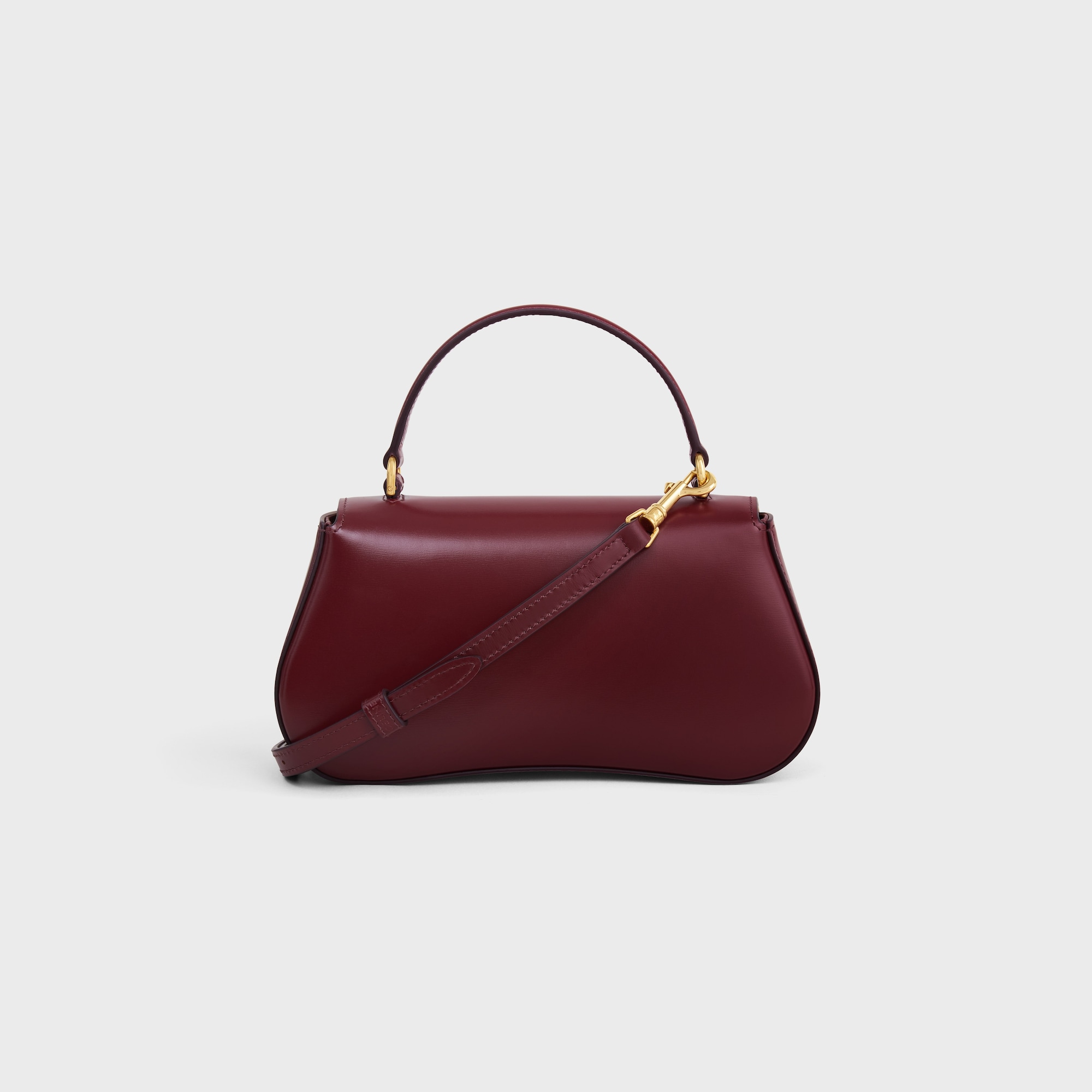 Replicate TEEN CELINE LOLA IN SHINY CALFSKIN LIGHT BURGUNDY(1:1 replica)