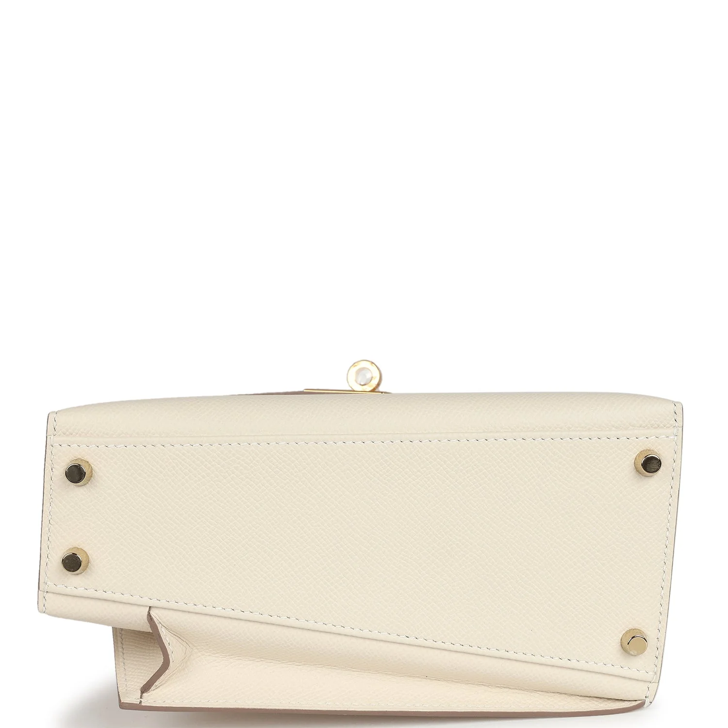 Replicate Hermes Kelly Sellier en Desordre 20 Craie Epsom Gold Hardware(1:1 replica)