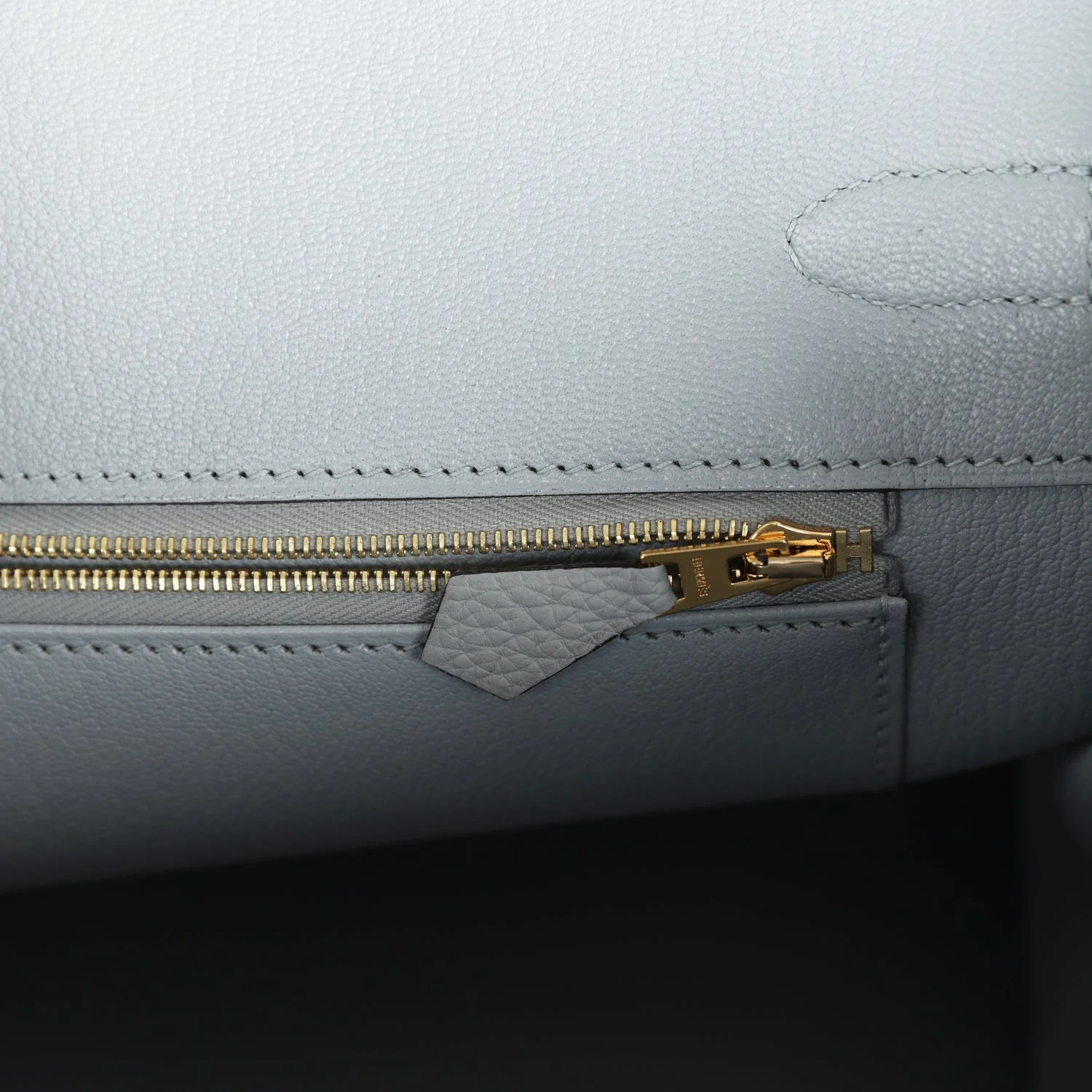 Replicate Hermes Birkin 35 Bleu Glacier Togo Gold Hardware(1:1 replica)